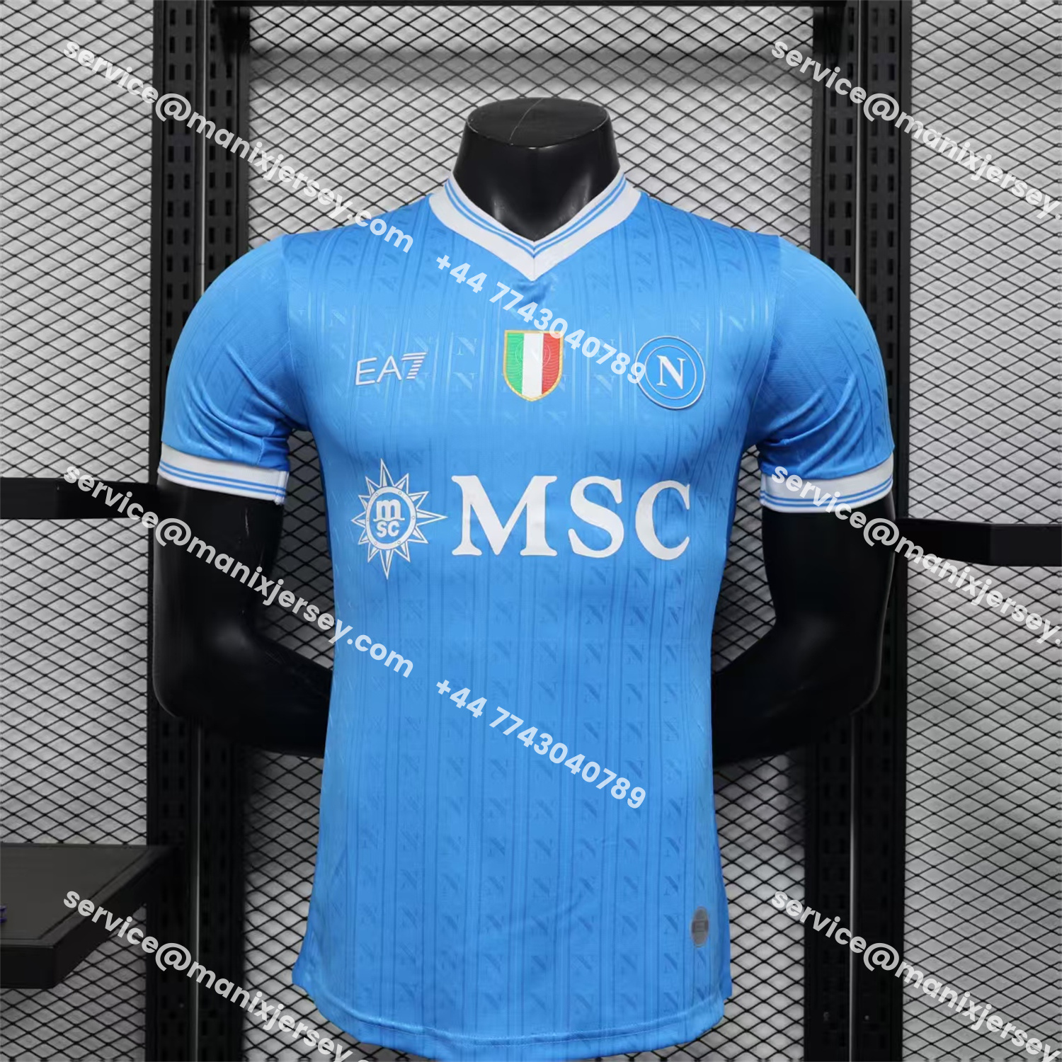 ManixJersey.com | Napoli 25-26 Home Jersey - Player Version -Customize Name, Number and Patch | Worldwide Shipping