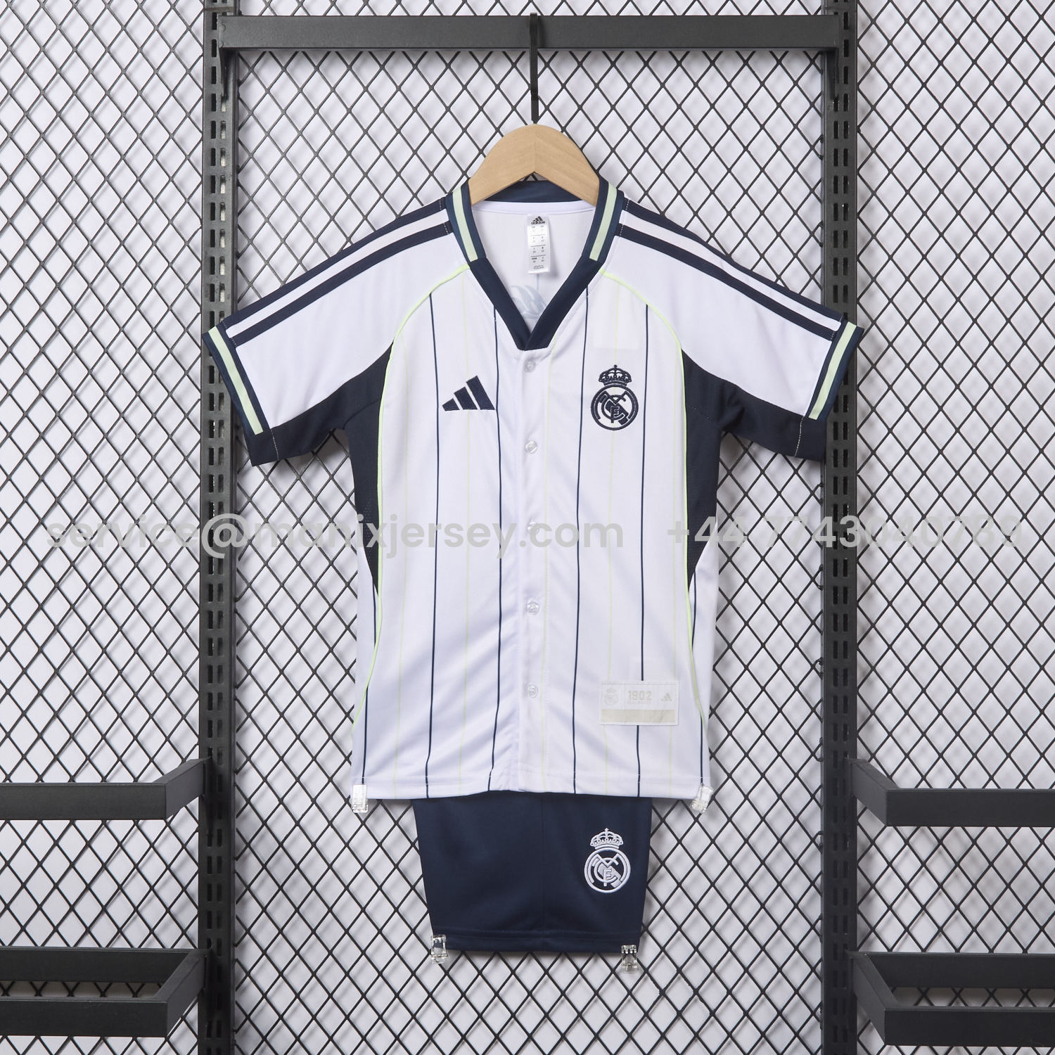 ManixJersey.com | Real Madrid 25-26 White Baseball Kids Kit -Customize Name, Number and Patch | Worldwide Shipping