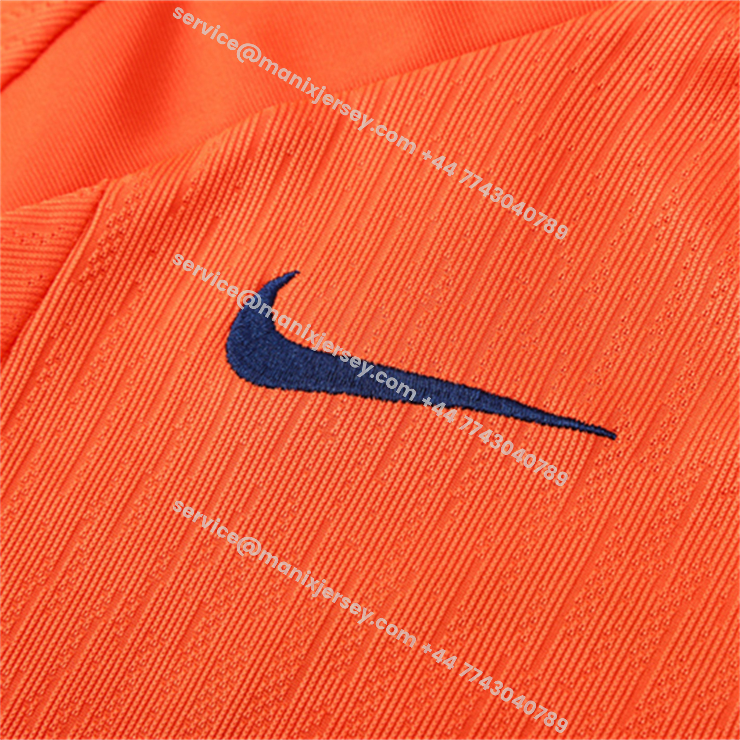 ManixJersey.com | Barcelona 25-26 Long Sleeve Training Set - Orange Top Royal Blue Sponsor & Royal Blue Pants -Customize Name, Number and Patch | Worldwide Shipping