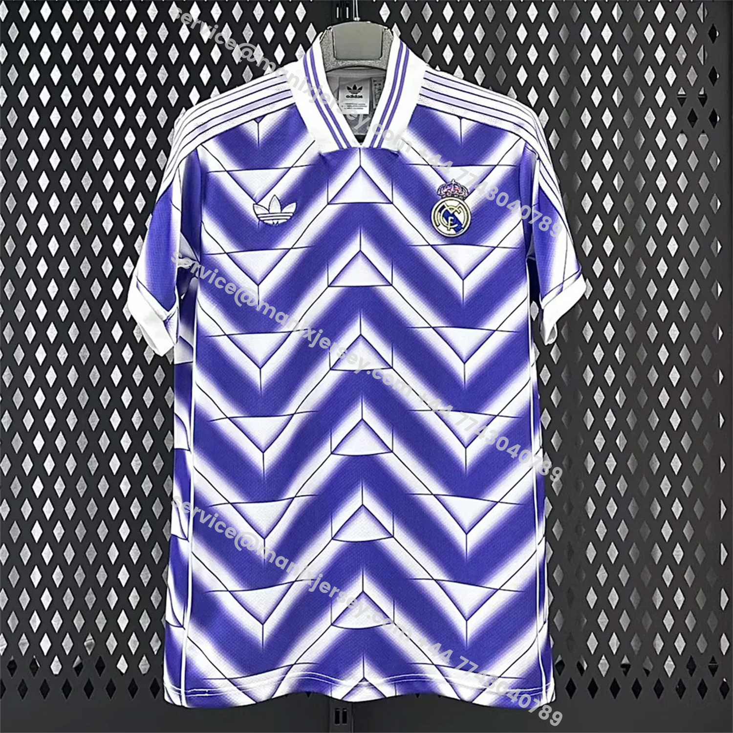 ManixJersey.com | Real Madrid 25-26 Refracted Purple Light White Special Jersey - Fans Version -Customize Name, Number and Patch | Worldwide Shipping