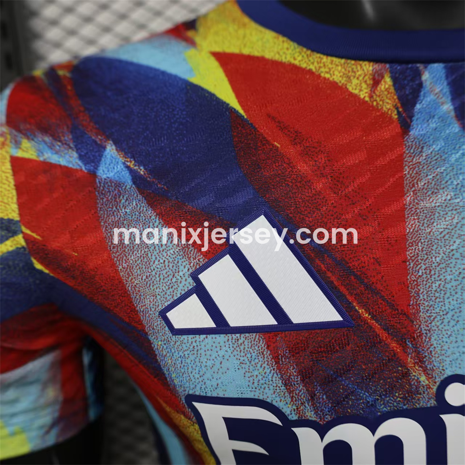 ManixJersey.com | Arsenal 25-26 Colorful Flame Graffiti Pre-match Training Jersey - Player Version -Customize Name, Number and Patch | Worldwide Shipping