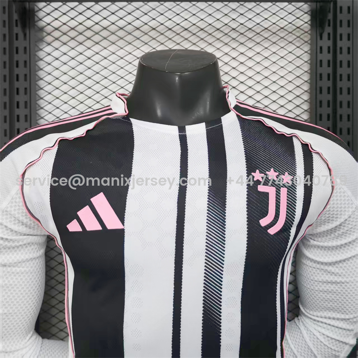ManixJersey.com | Juventus 25-26 Home Unsponsored Long Sleeves Jersey - Player Version -Customize Name, Number and Patch | Worldwide Shipping