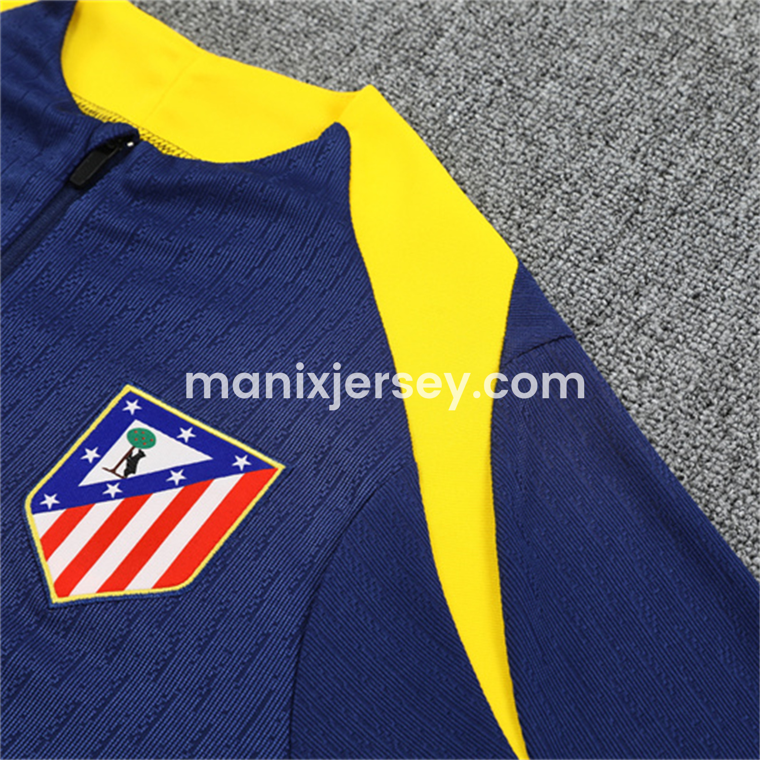 ManixJersey.com | Atletico Madrid 25-26 Long Sleeves Training Set - Royal Blue Top & Royal Blue Pants -Customize Name, Number and Patch | Worldwide Shipping