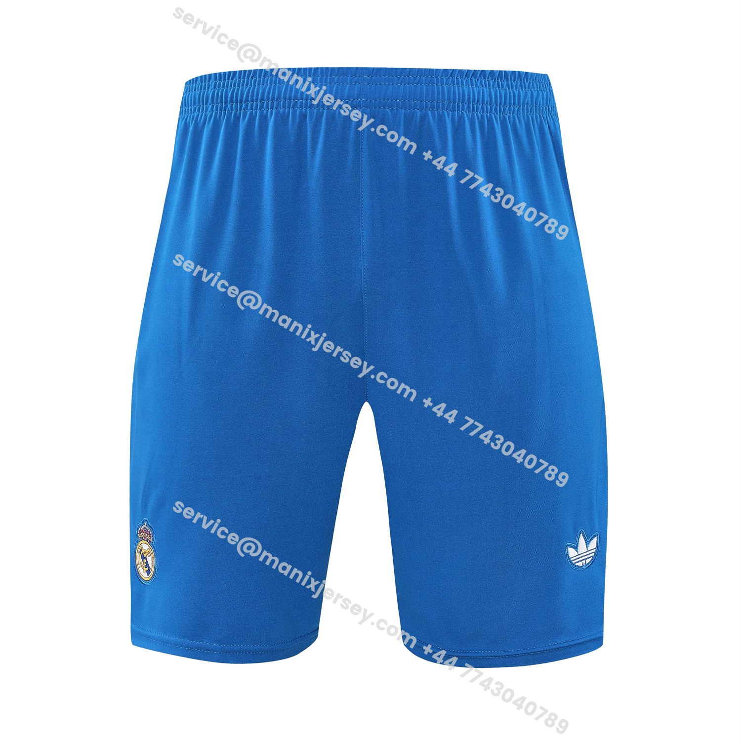 ManixJersey.com | Real Madrid 25-26 Vest Training Set - Blue Vest & Blue Shorts -Customize Name, Number and Patch | Worldwide Shipping