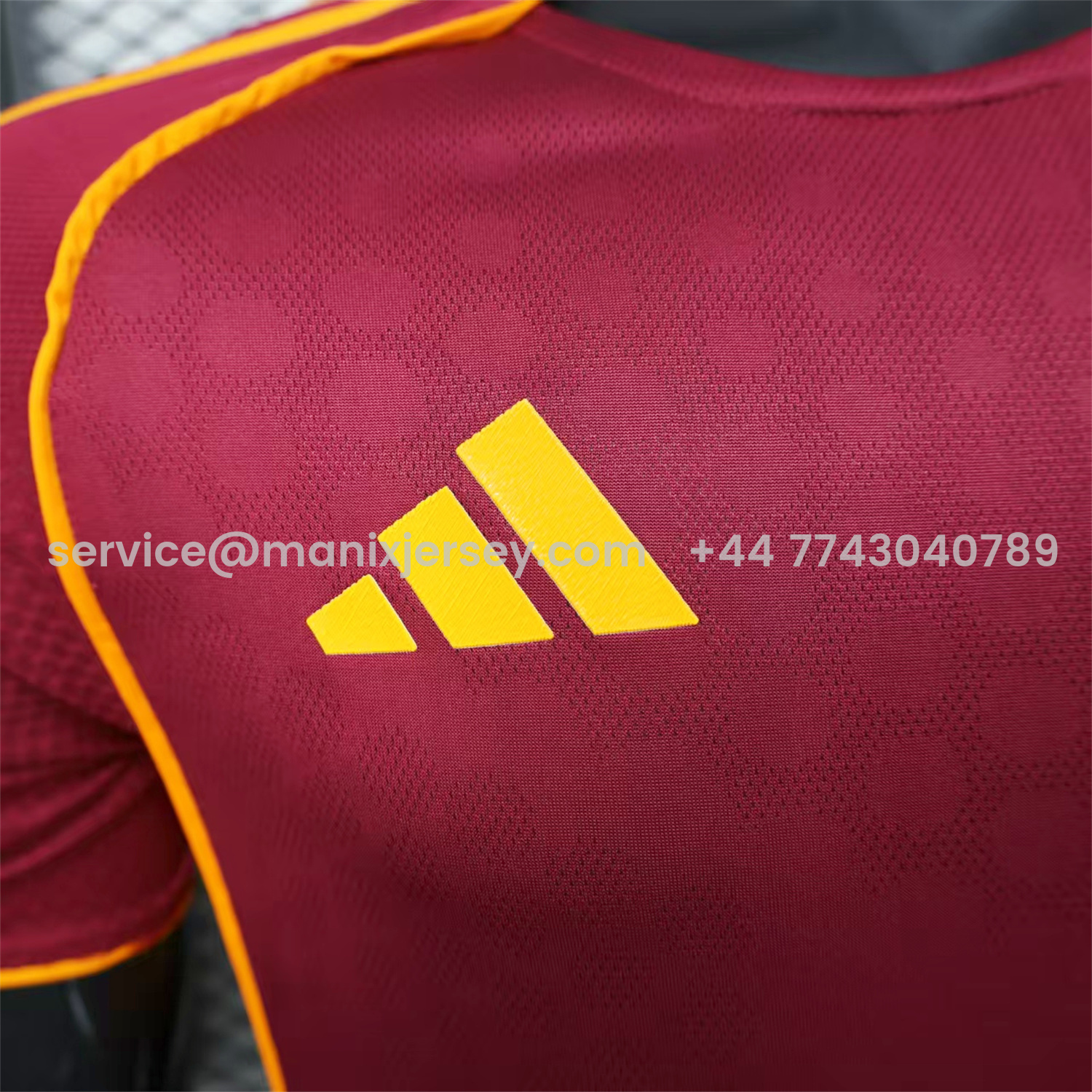 ManixJersey.com | AS Roma 25-26 Home Unsponsored Jersey - Player Version -Customize Name, Number and Patch | Worldwide Shipping