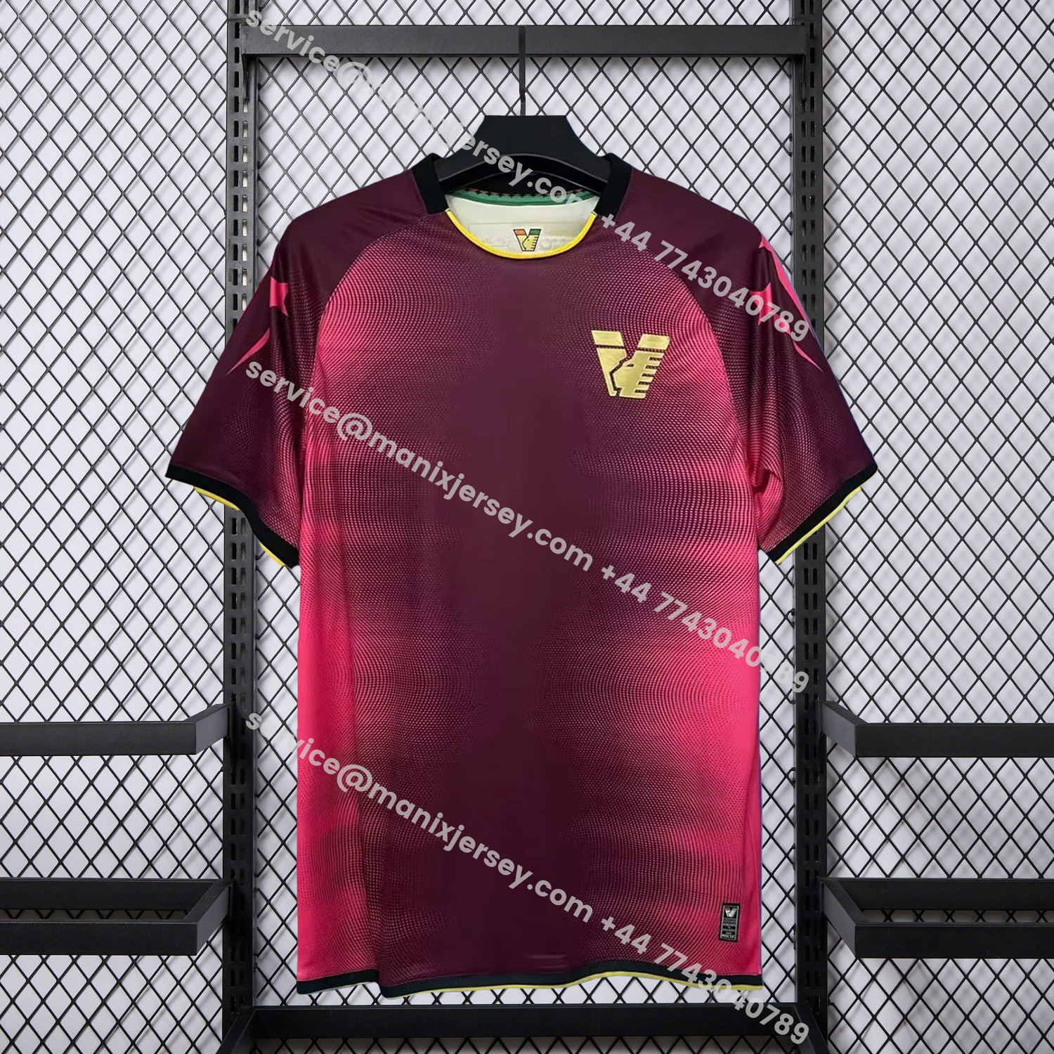 ManixJersey.com | Venezia FC 25-26 Pre-Match Red Jersey - Fans Version -Customize Name, Number and Patch | Worldwide Shipping