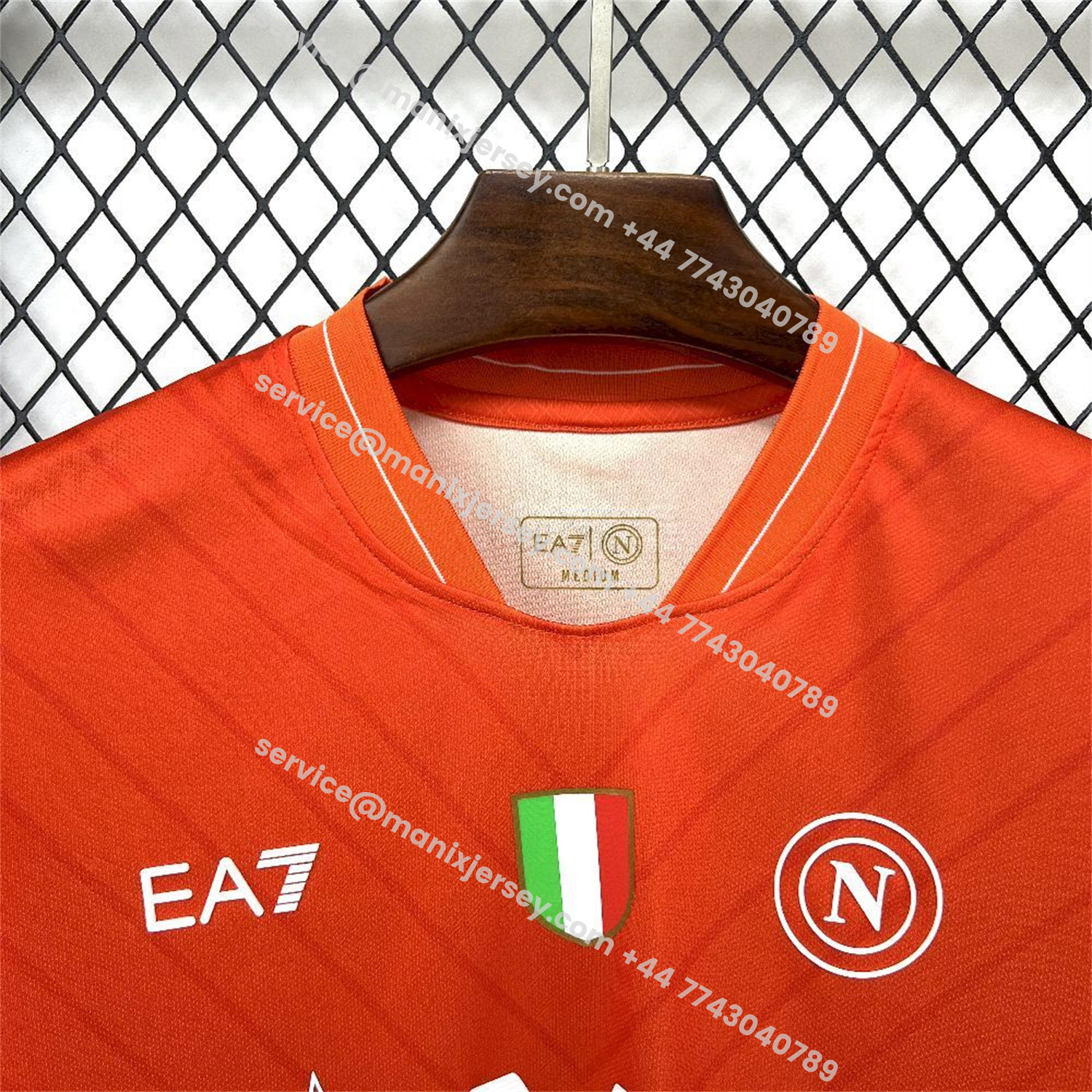 ManixJersey.com | Napoli 25-26 Goalkeeper Orange Jersey - Fans Version -Customize Name, Number and Patch | Worldwide Shipping