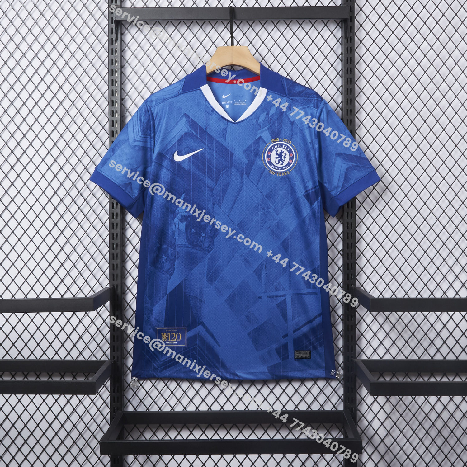 ManixJersey.com | C.H.E.L.S.E.A 25-26 120th Anniversary Home Unsponsored Jersey - Fans Version -Customize Name, Number and Patch | Worldwide Shipping