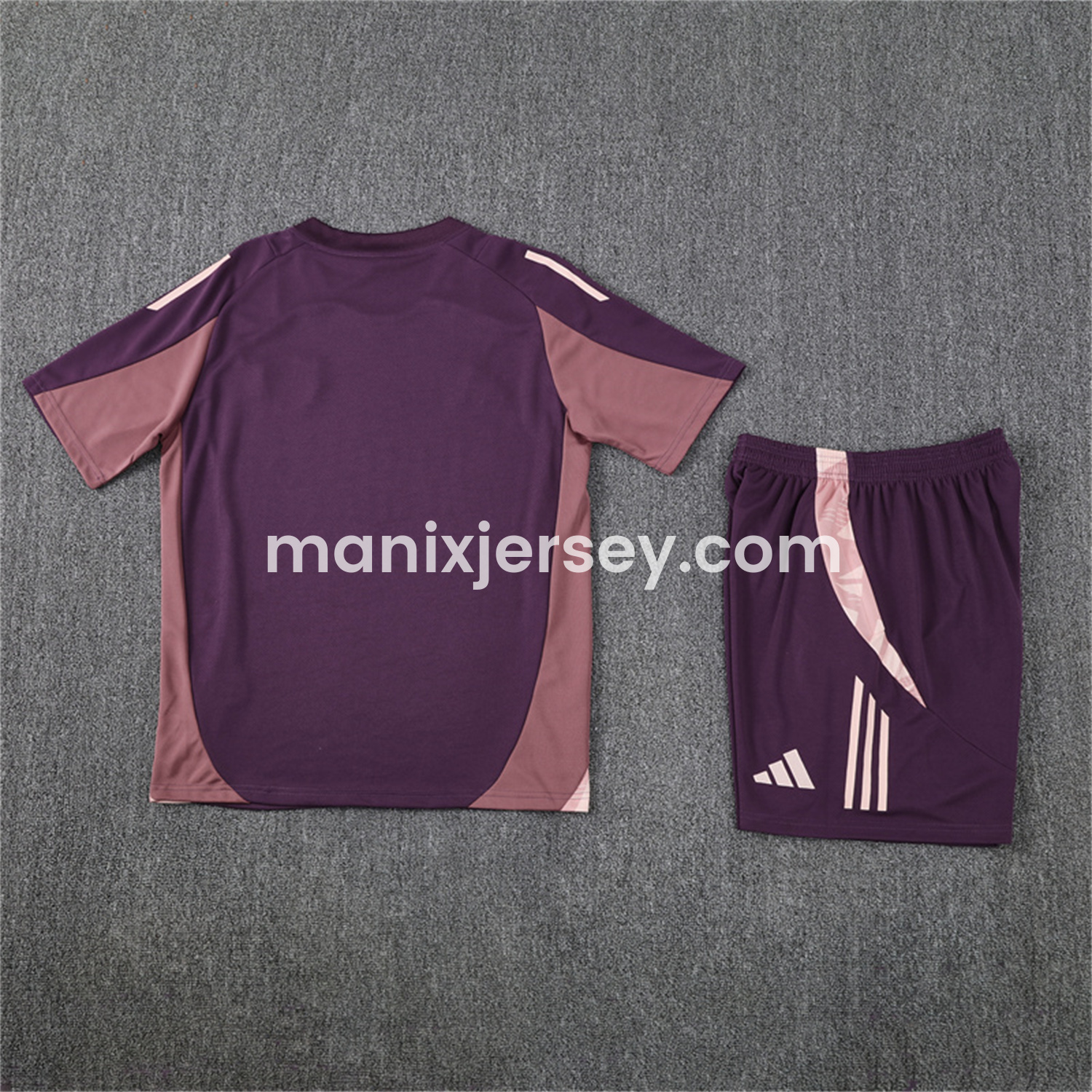 ManixJersey.com | Arsenal 24-25 Short-Sleeve Training Set - Purple -Customize Name, Number and Patch | Worldwide Shipping