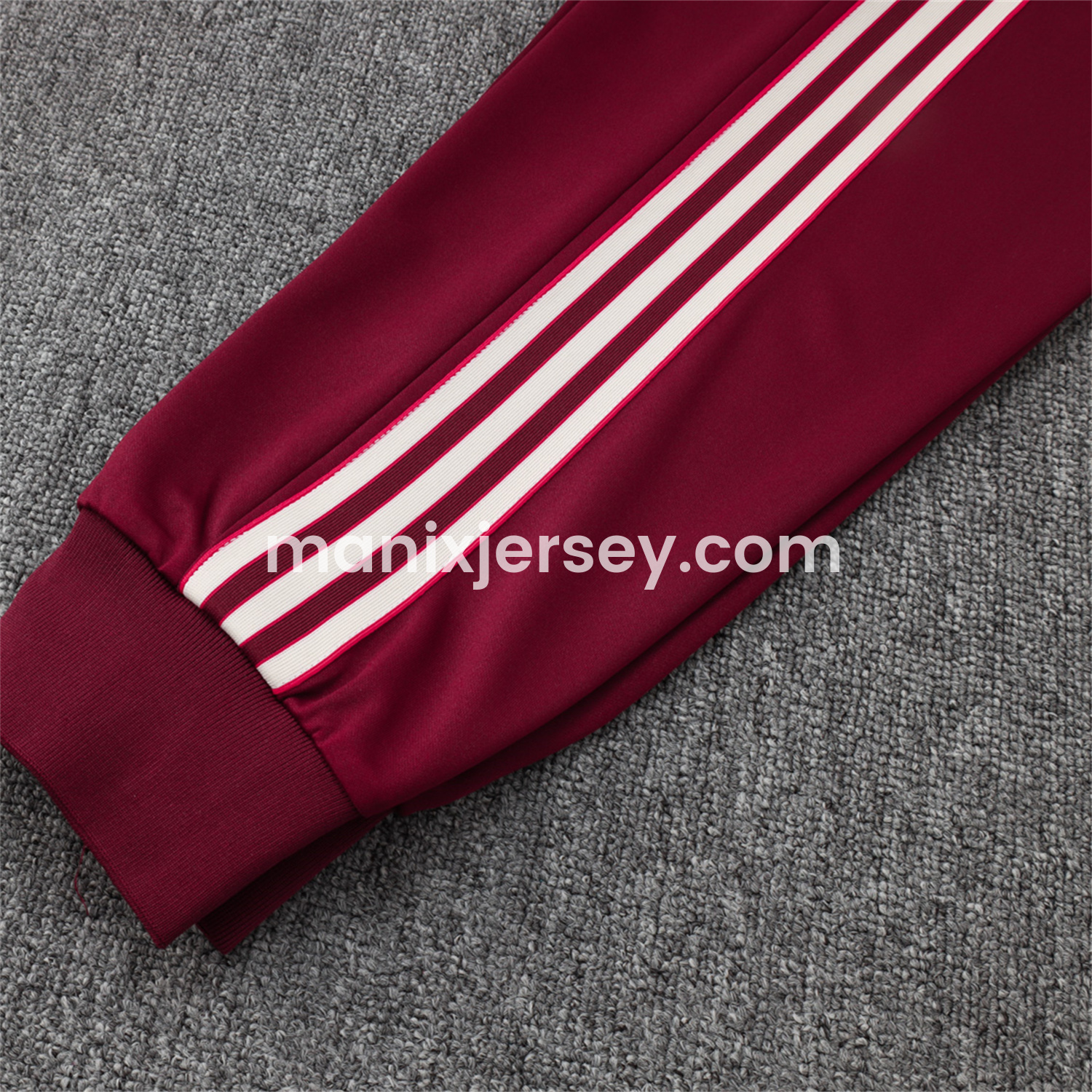 ManixJersey.com | Bayern Munich 25-26 Originals Terrace Icon Jacket Training Tracksuit - Deep Red -Customize Name, Number and Patch | Worldwide Shipping