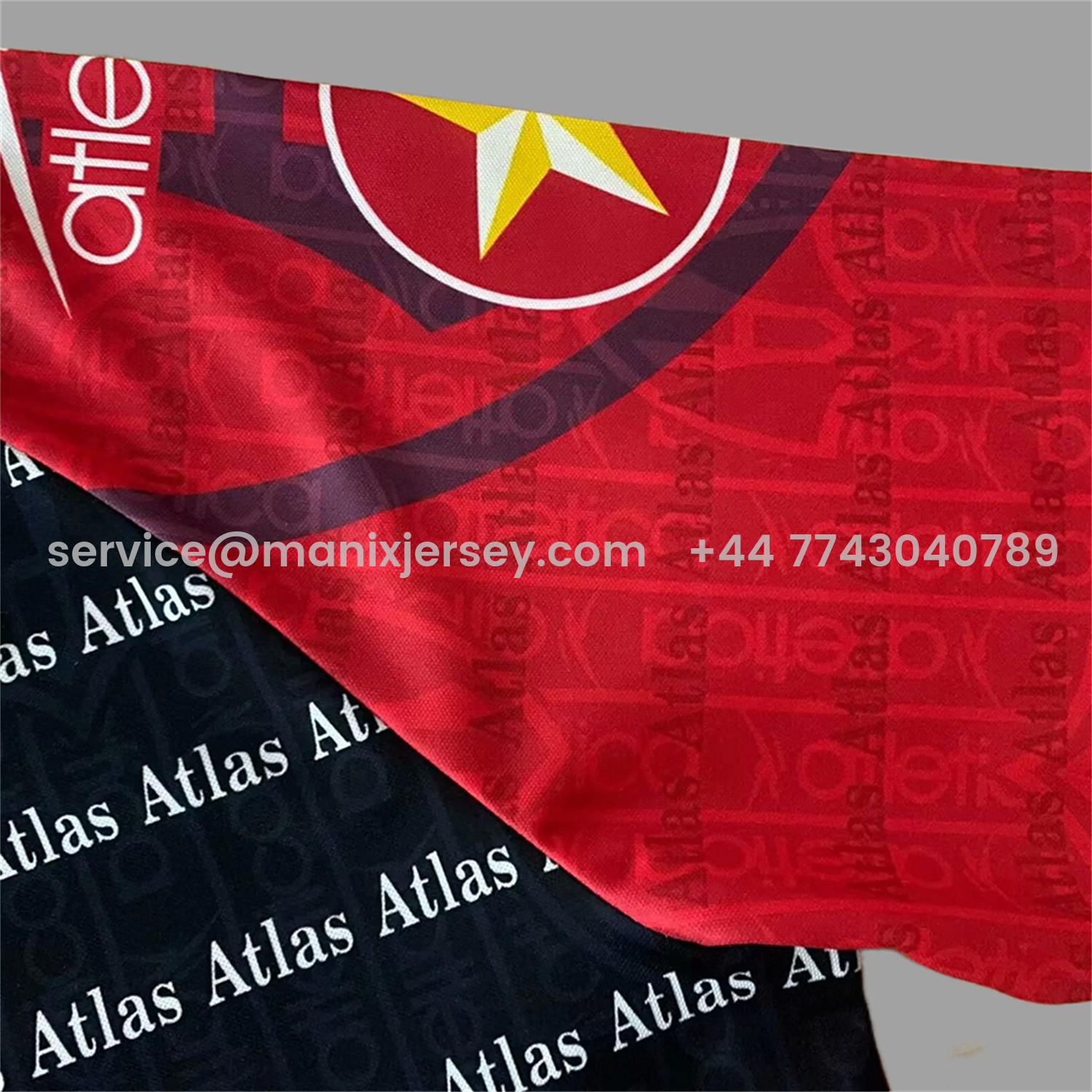 ManixJersey.com | Retro Atlas FC 1997-98 Home Jersey -Customize Name, Number and Patch | Worldwide Shipping