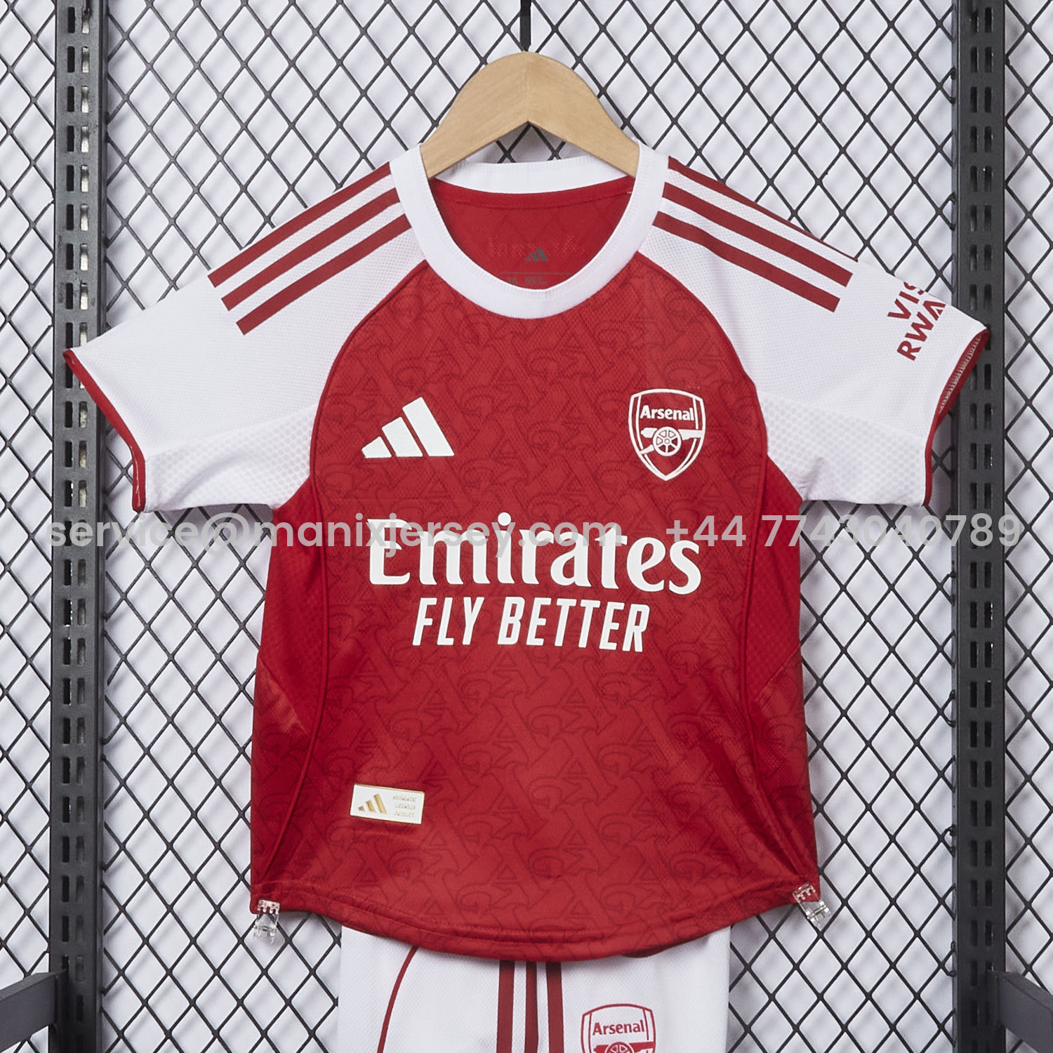 ManixJersey.com | Arsenal 25-26 Home Kids Kit - Player Version -Customize Name, Number and Patch | Worldwide Shipping