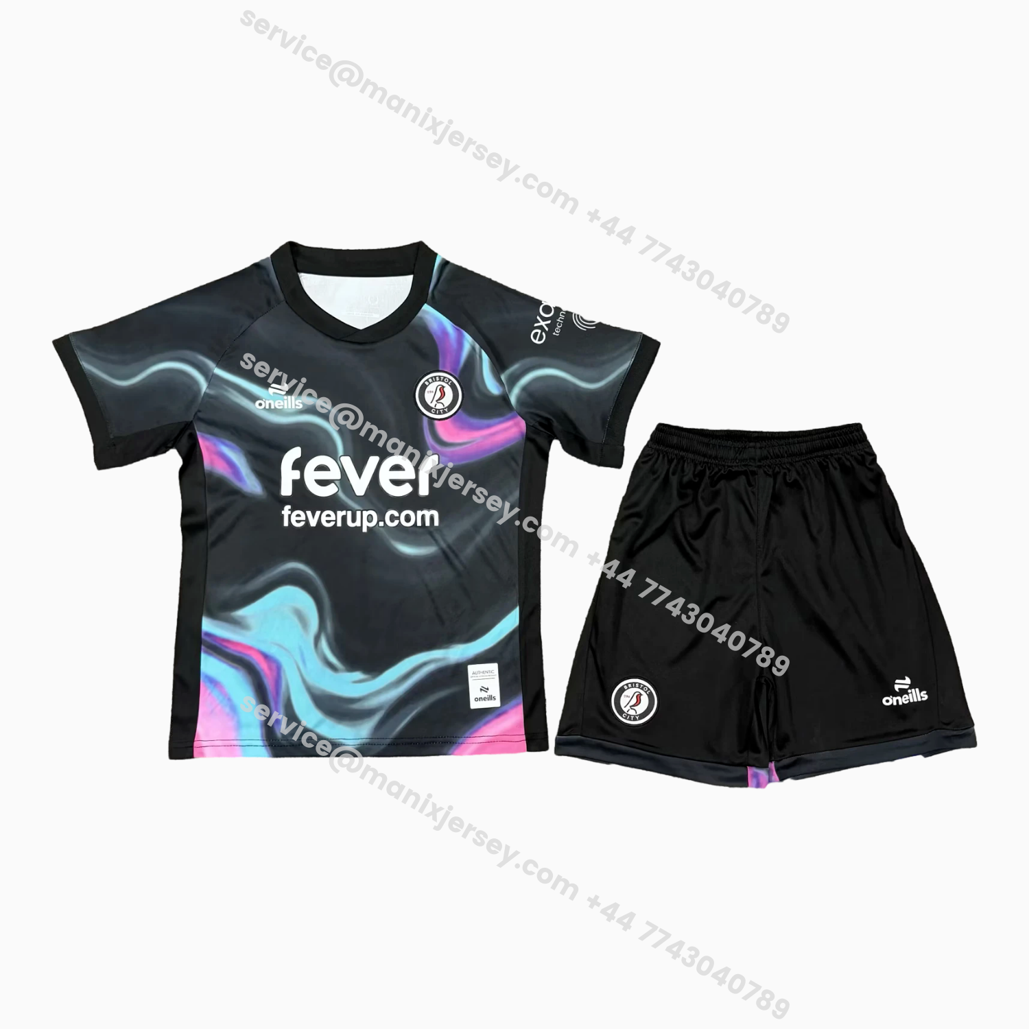 ManixJersey.com | Bristol City 25-26 Third Fantasy Colors Kids Kit -Customize Name, Number and Patch | Worldwide Shipping
