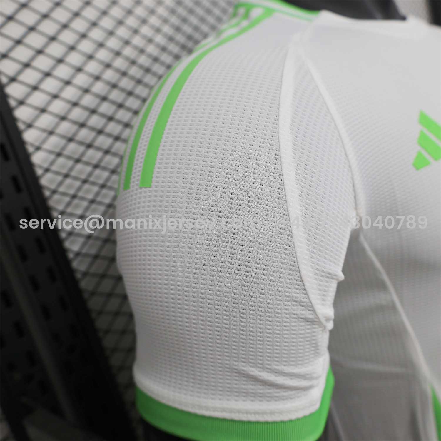 ManixJersey.com | Algeria 25-26 Whie Jersey with Green - Player Version -Customize Name, Number and Patch | Worldwide Shipping