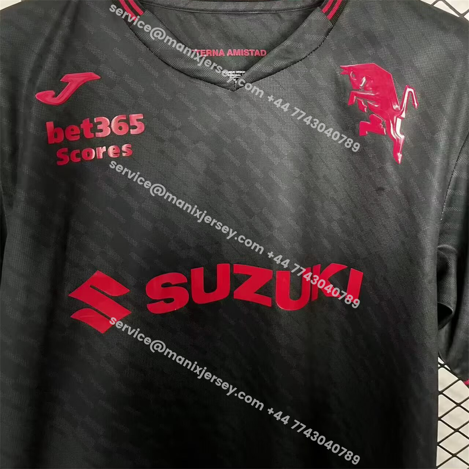 ManixJersey.com | Torino 25-26 120th Anniversary Black Special Jersey - Fans Version -Customize Name, Number and Patch | Worldwide Shipping