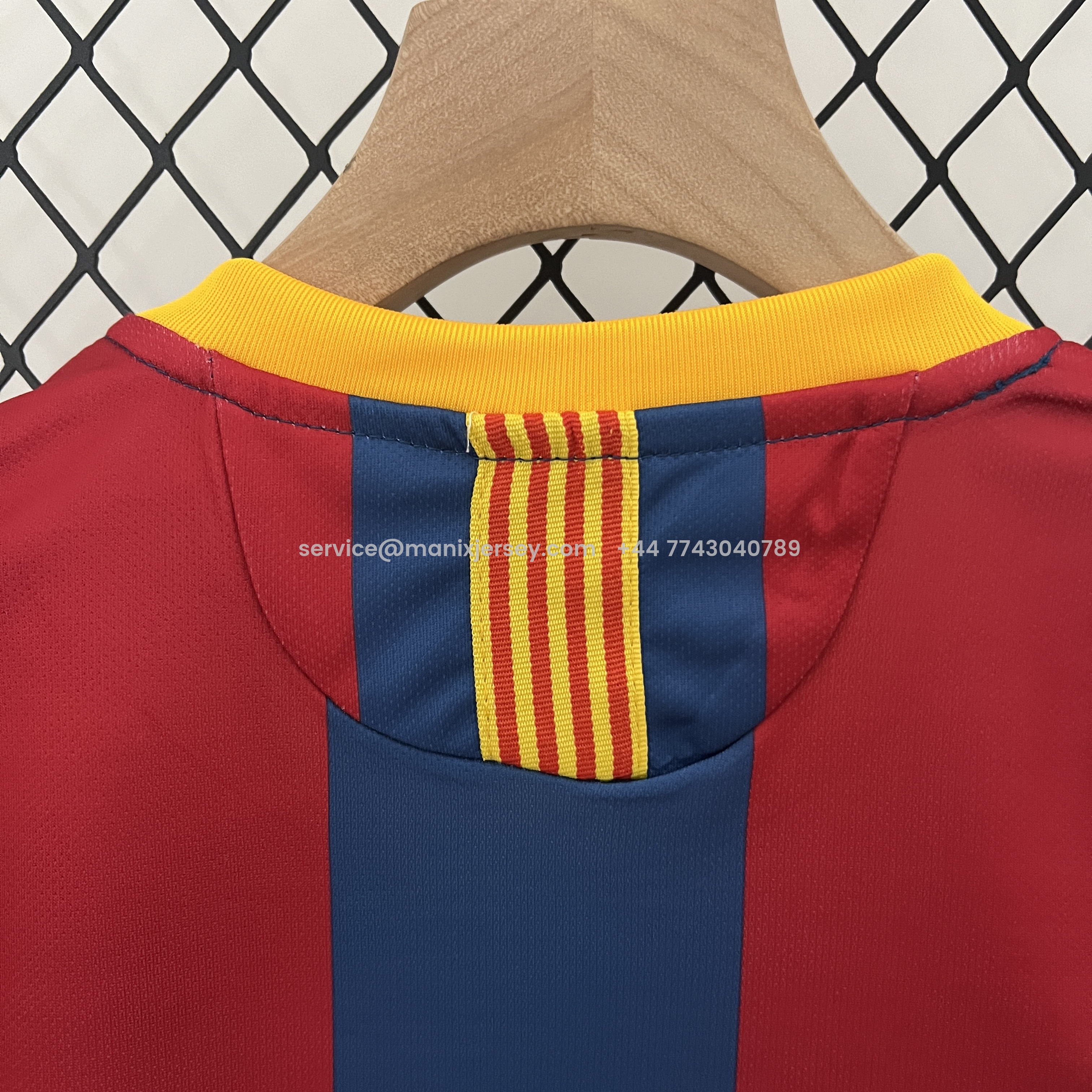 ManixJersey.com | Retro Barcelona 2010-11 Home Stadium Kids Kit -Customize Name, Number and Patch | Worldwide Shipping