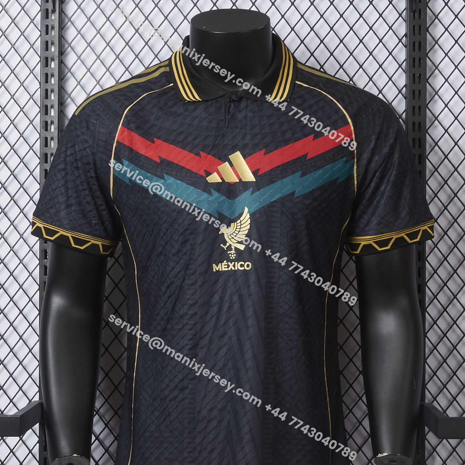 ManixJersey.com | Mexico 25-26 Red And Green Chest Lines Special Jersey - Player Version -Customize Name, Number and Patch | Worldwide Shipping