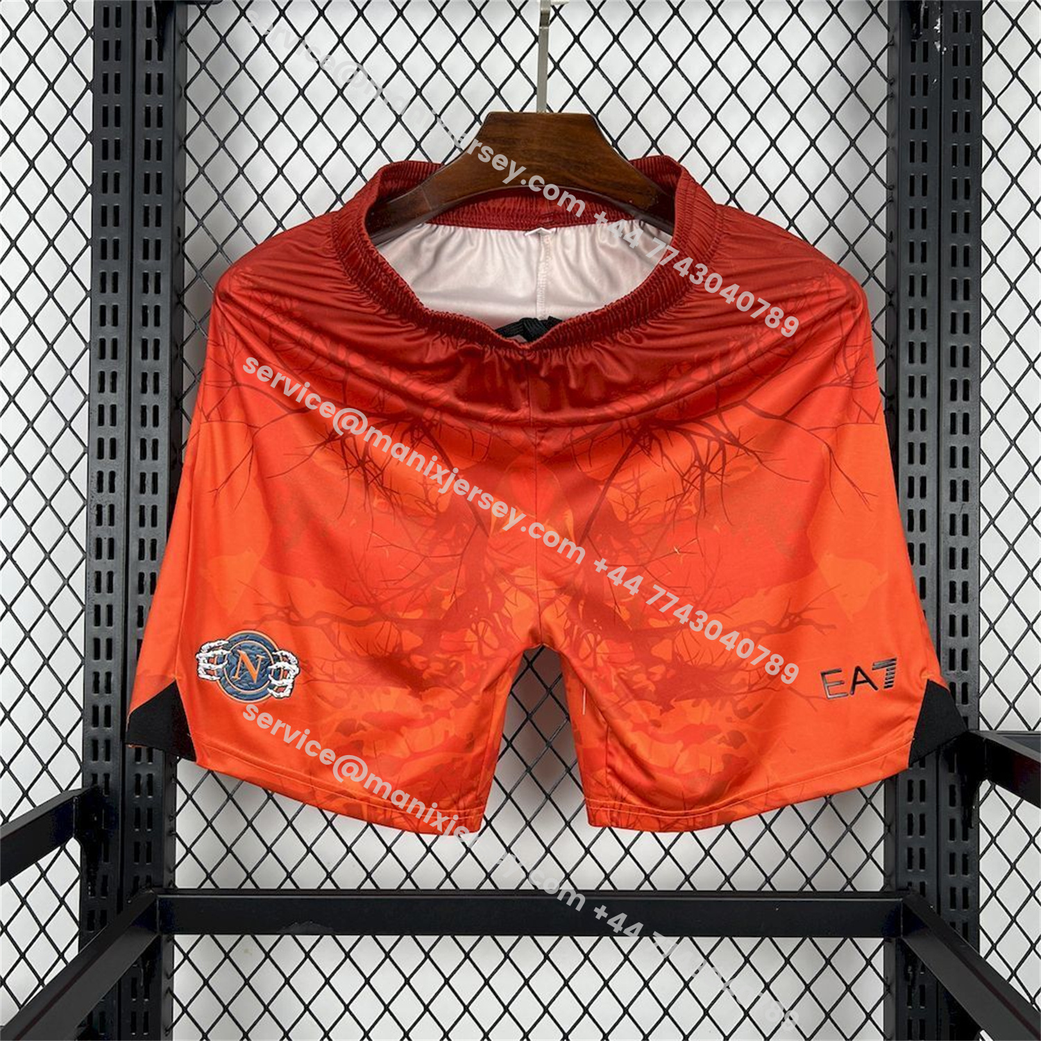 ManixJersey.com | Napoli 25-26 Halloween Orange Shorts - Fans Version -Customize Name, Number and Patch | Worldwide Shipping