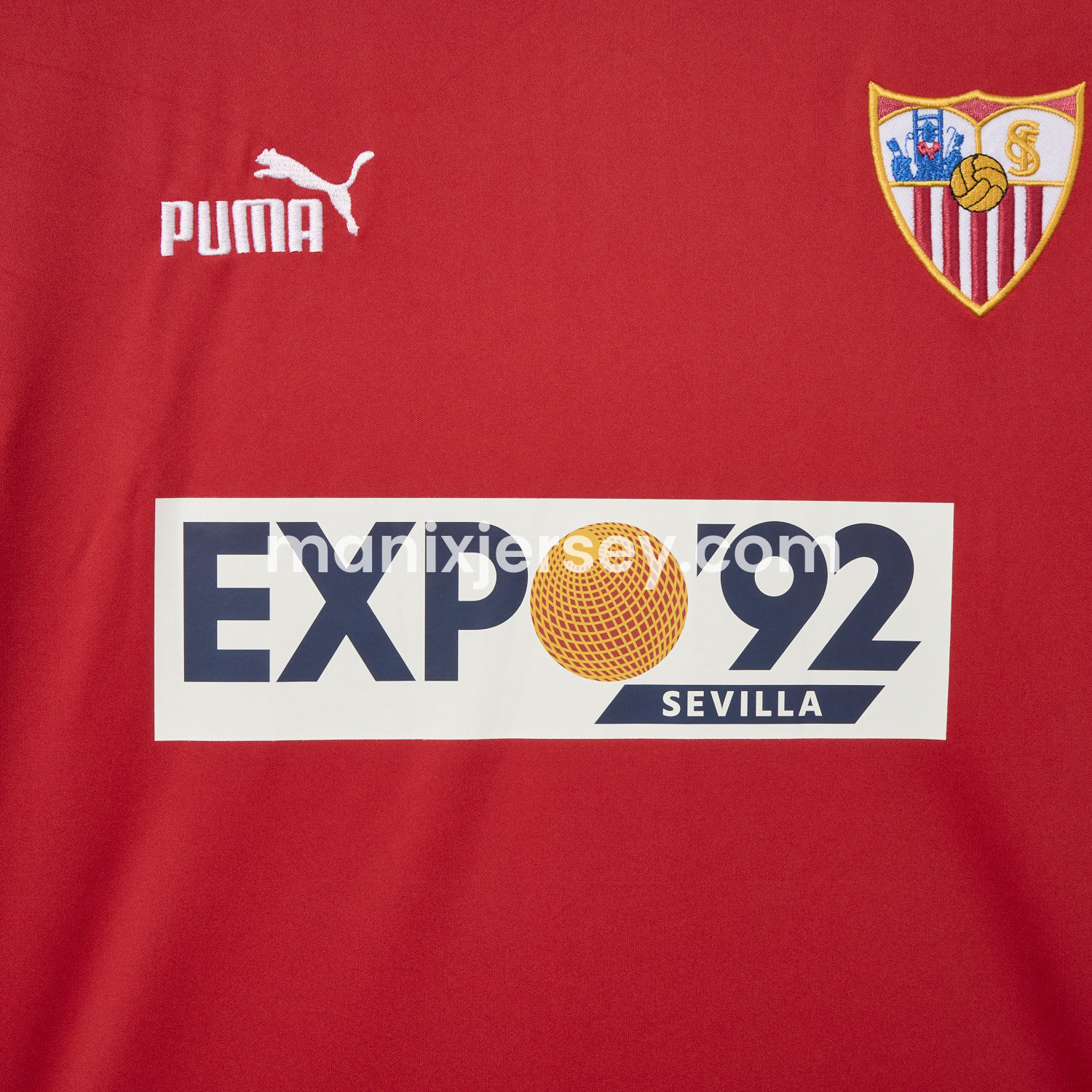 ManixJersey.com | Retro Sevilla FC 1987-90 Away Jersey -Customize Name, Number and Patch | Worldwide Shipping