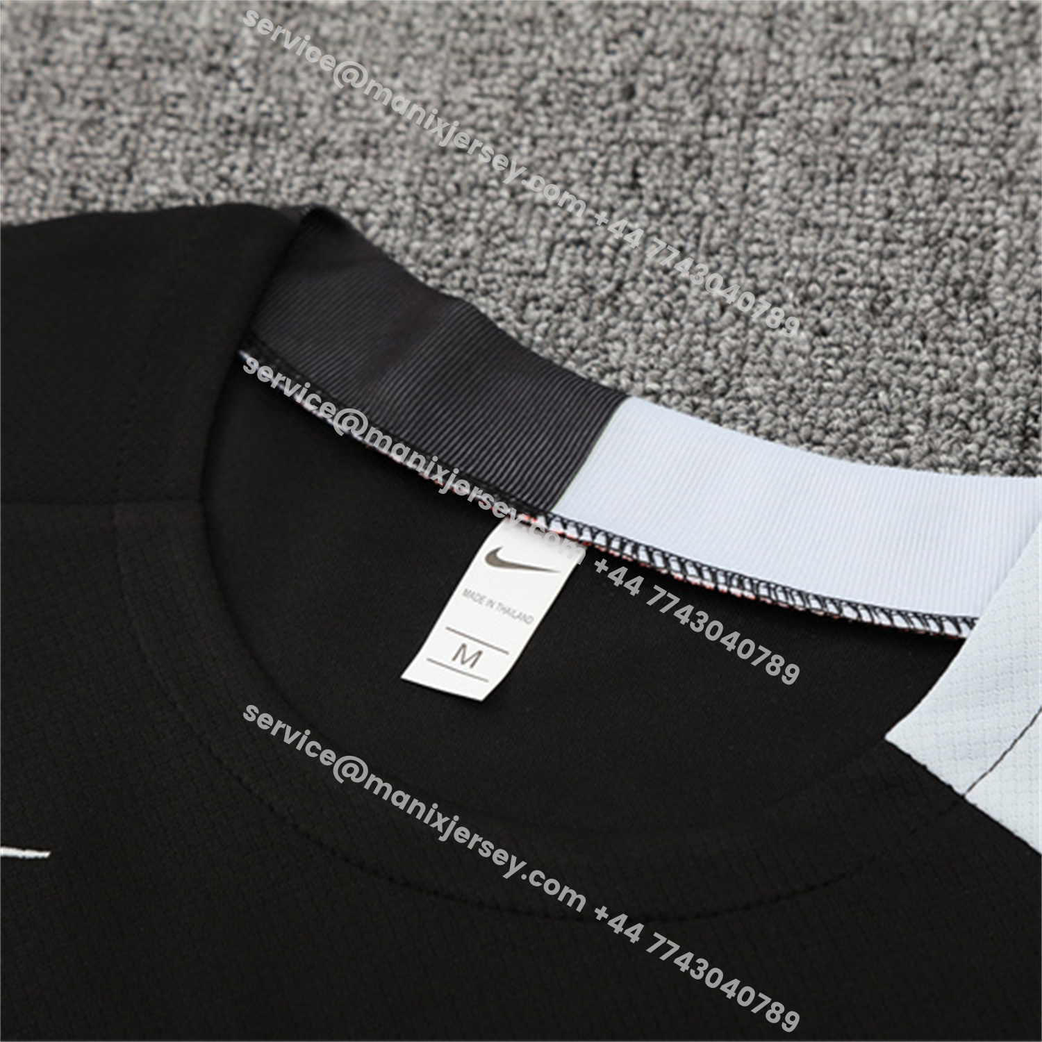 ManixJersey.com | C.H.E.L.S.E.A 25-26 Short-Sleeve Training Set - Black Top & Black Shorts -Customize Name, Number and Patch | Worldwide Shipping