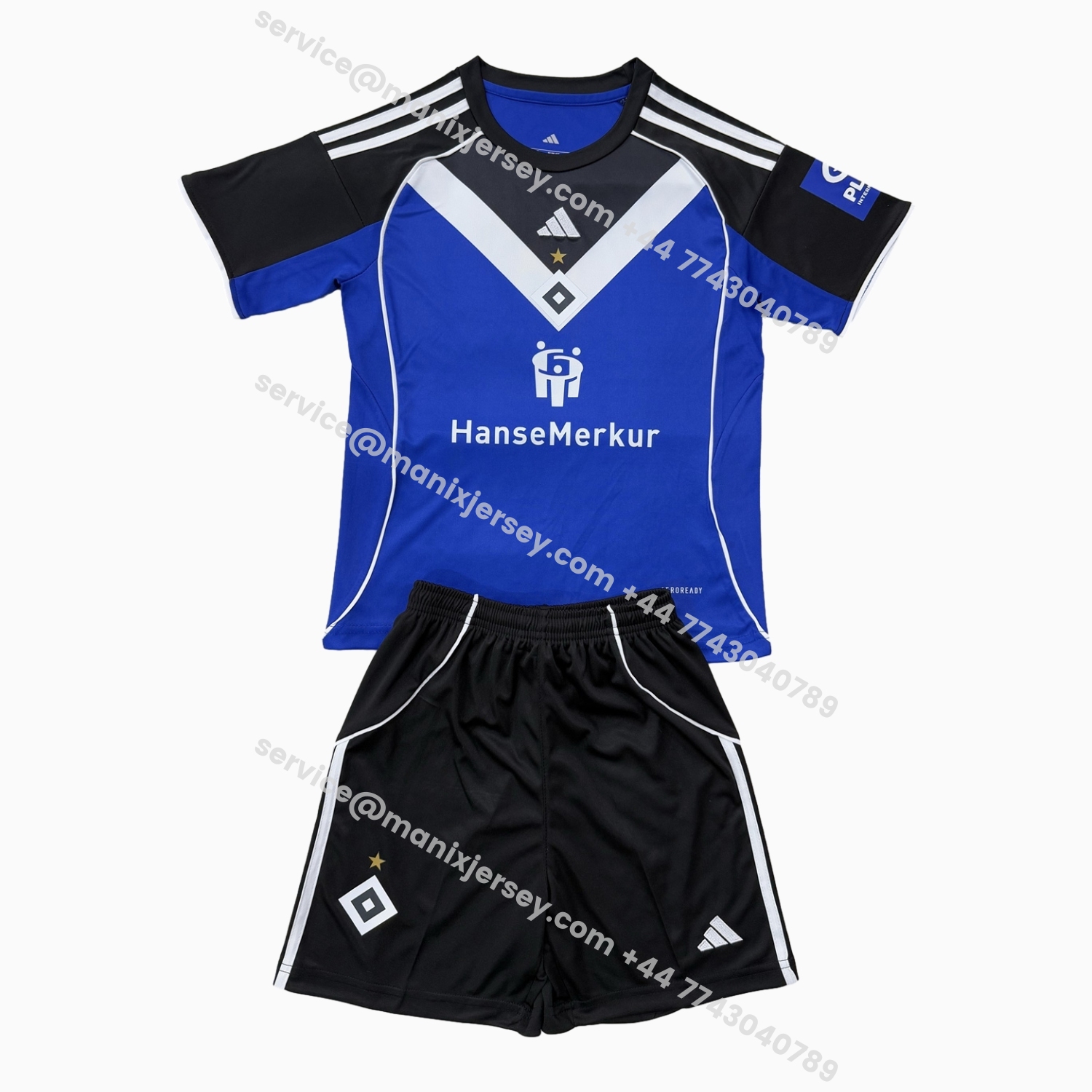 ManixJersey.com | Hamburger SV 25-26 Away Men's Adult Jersey Set - Fans Version -Customize Name, Number and Patch | Worldwide Shipping