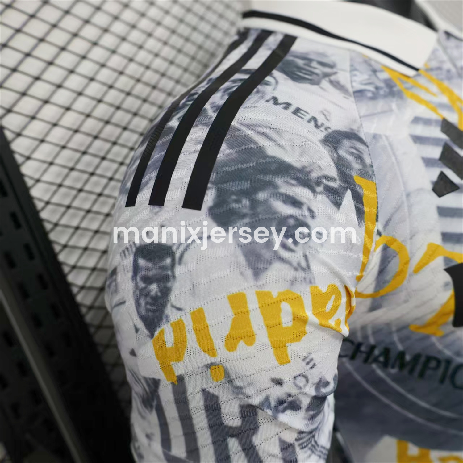 ManixJersey.com | Real Madrid 25-26 Capture Of Camp Nou POLO White Special Jersey - Player Version -Customize Name, Number and Patch | Worldwide Shipping