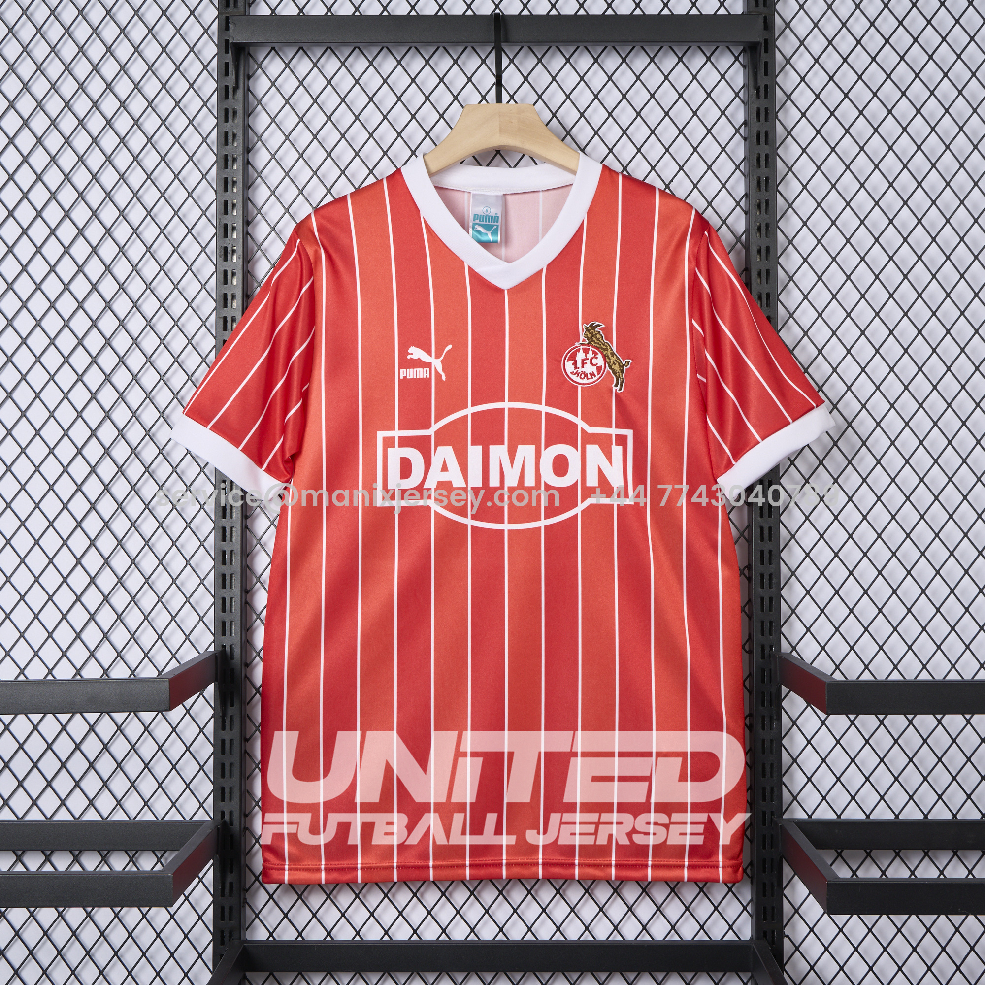 ManixJersey.com | Retro K-O-L-N 1985-86 Away Jersey -Customize Name, Number and Patch | Worldwide Shipping