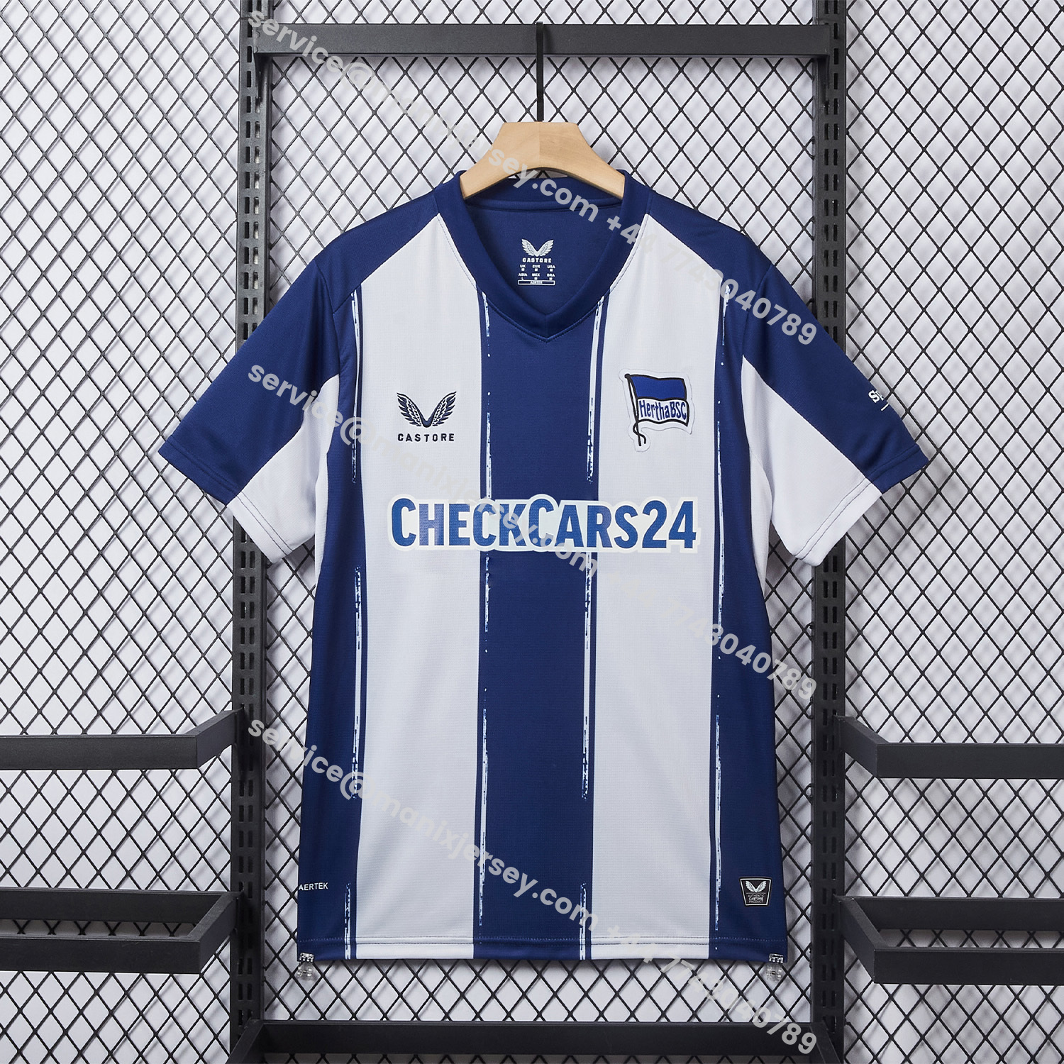 ManixJersey.com | Hertha BSC 25-26 Home Jersey - Fans Version -Customize Name, Number and Patch | Worldwide Shipping