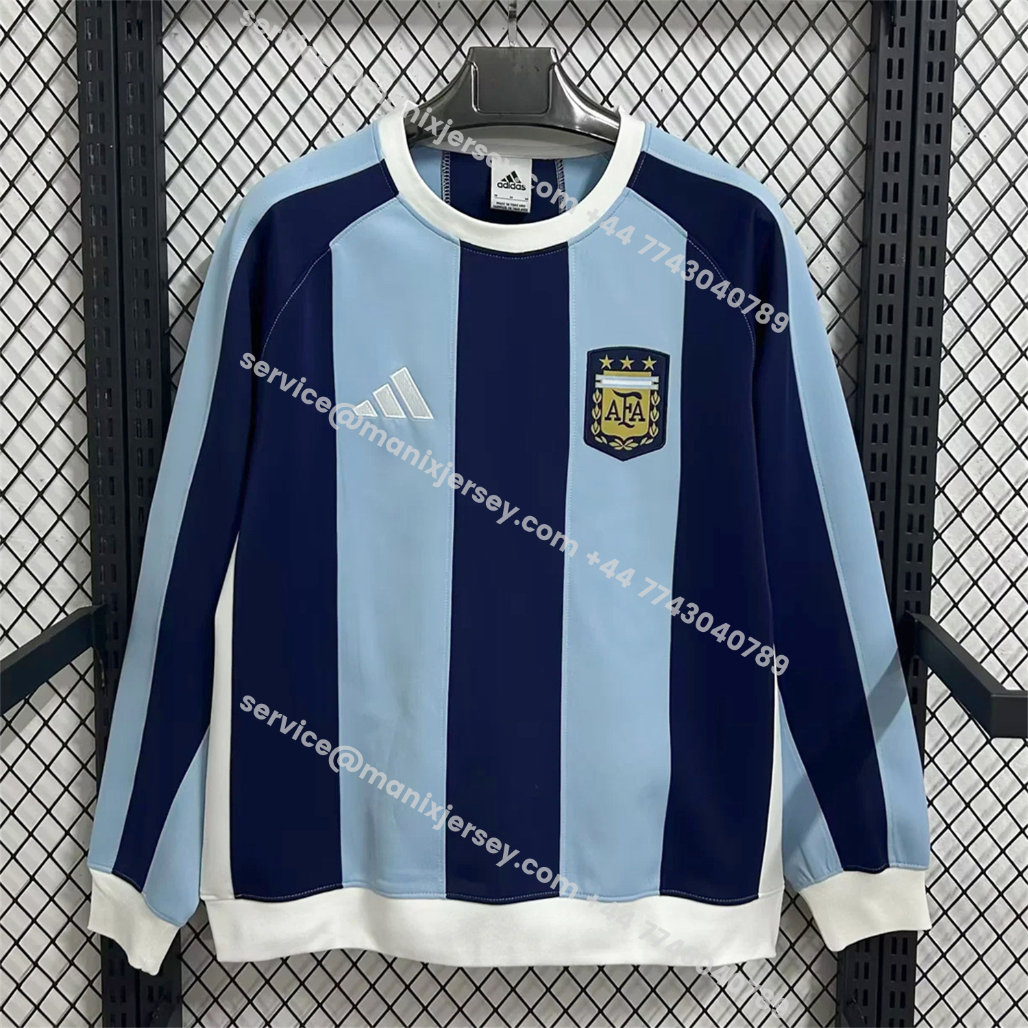 ManixJersey.com | Argentina 25-26 Retro Style Unisex Pullover Hoodie -Customize Name, Number and Patch | Worldwide Shipping