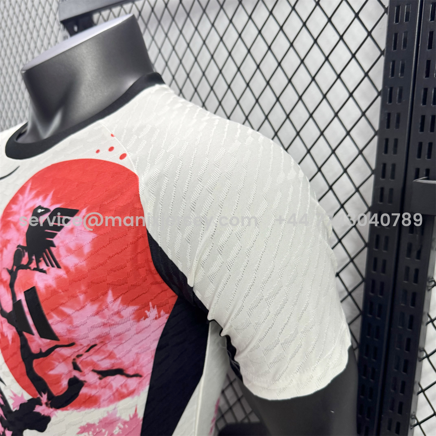 ManixJersey.com | Japan 25-26 Black Dragon Cherry Blossom Tree White Special Jersey - Player Version -Customize Name, Number and Patch | Worldwide Shipping