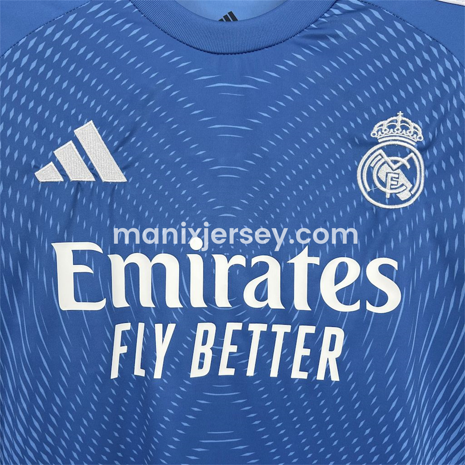 ManixJersey.com | Real Madrid 25-26 Blue Goalkeeper Jersey - Fans Version -Customize Name, Number and Patch | Worldwide Shipping