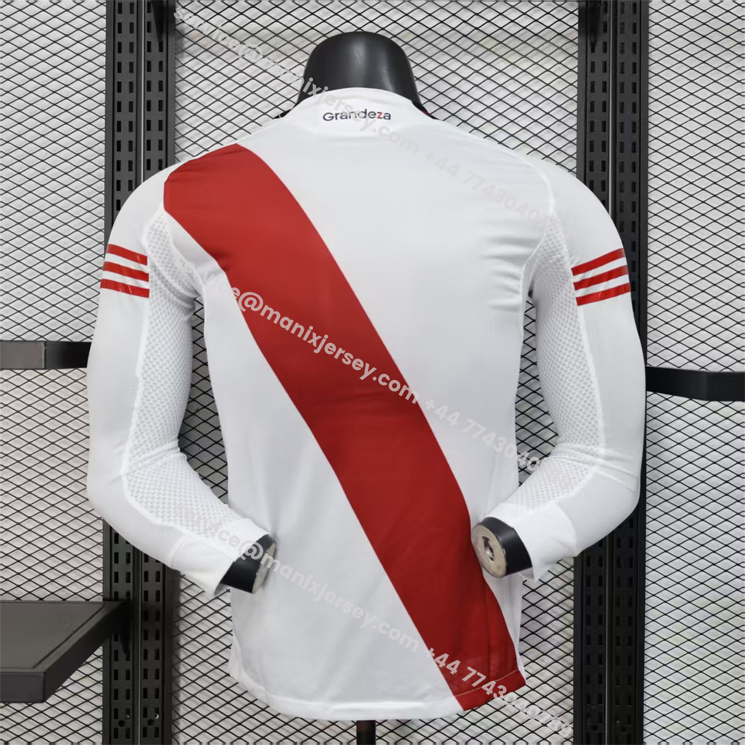 ManixJersey.com | River Plate 25-26 Home Unsponsored Long Sleeves Jersey - Player Version -Customize Name, Number and Patch | Worldwide Shipping