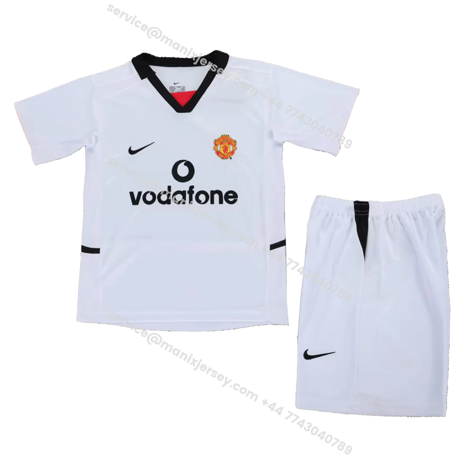 ManixJersey.com | Retro Manchester United 2002-03 Away Kids Kit -Customize Name, Number and Patch | Worldwide Shipping
