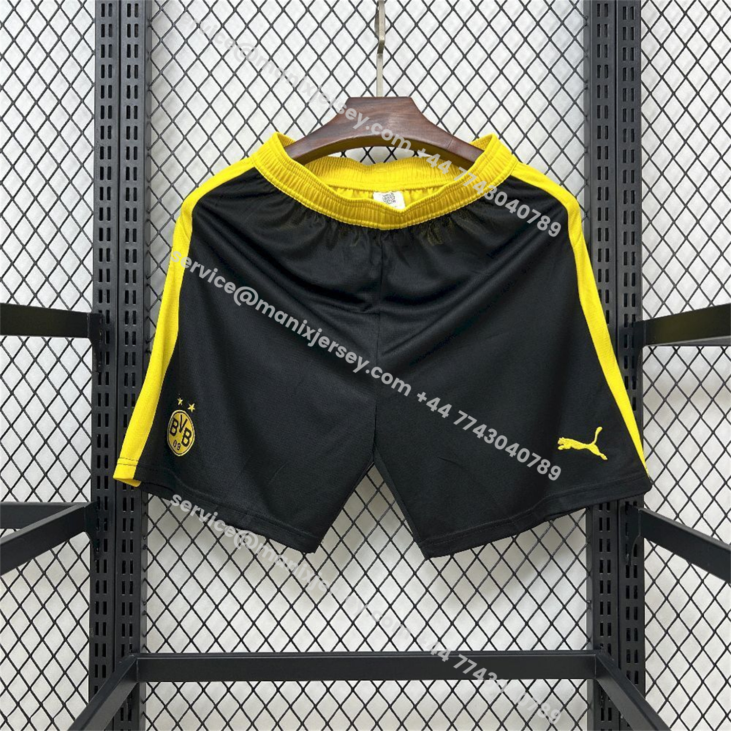 ManixJersey.com | Dortmund 25-26 Home Black Shorts - Fans Version -Customize Name, Number and Patch | Worldwide Shipping