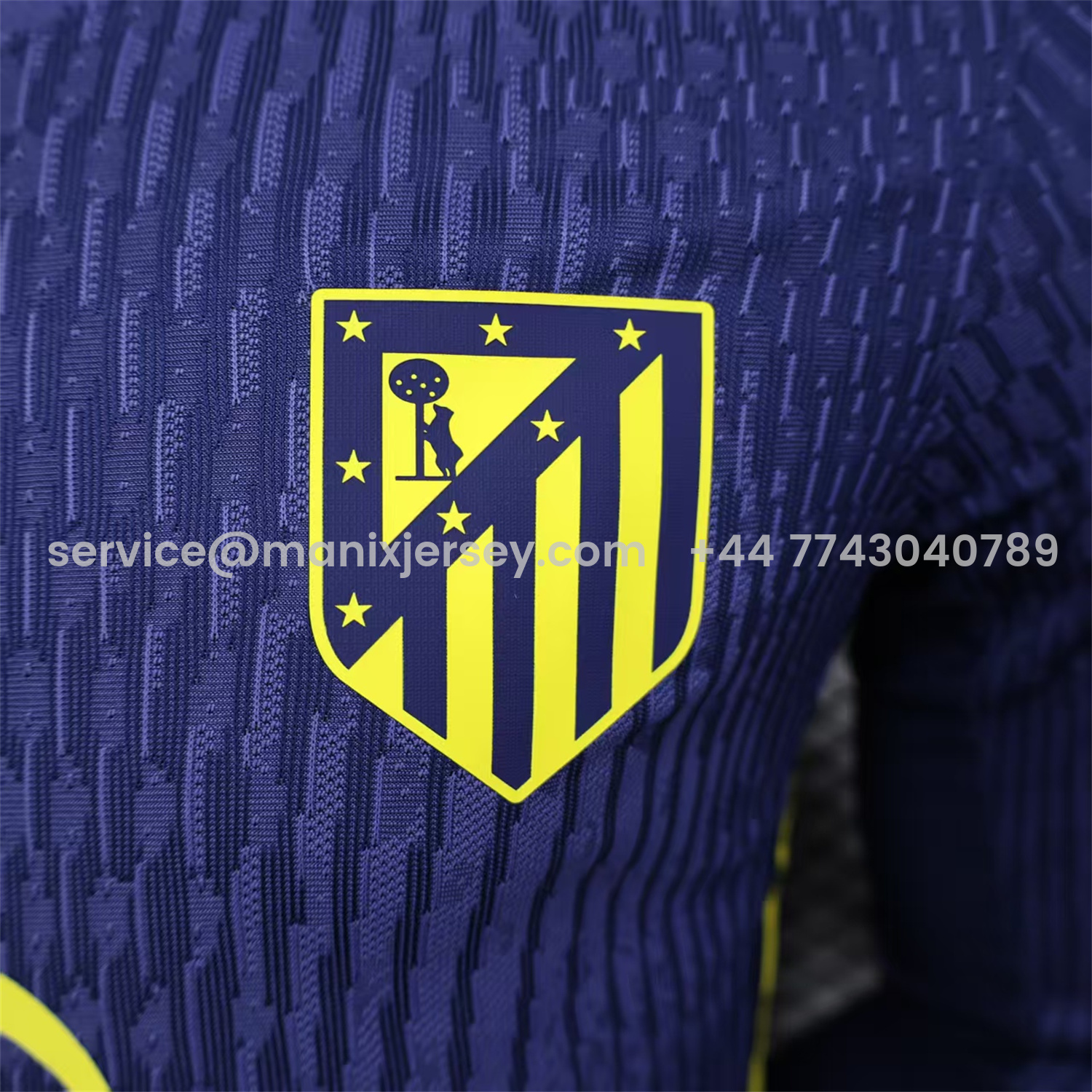 ManixJersey.com | Atletico Madrid 25-26 Away Long Sleeves Jersey - Player Version -Customize Name, Number and Patch | Worldwide Shipping