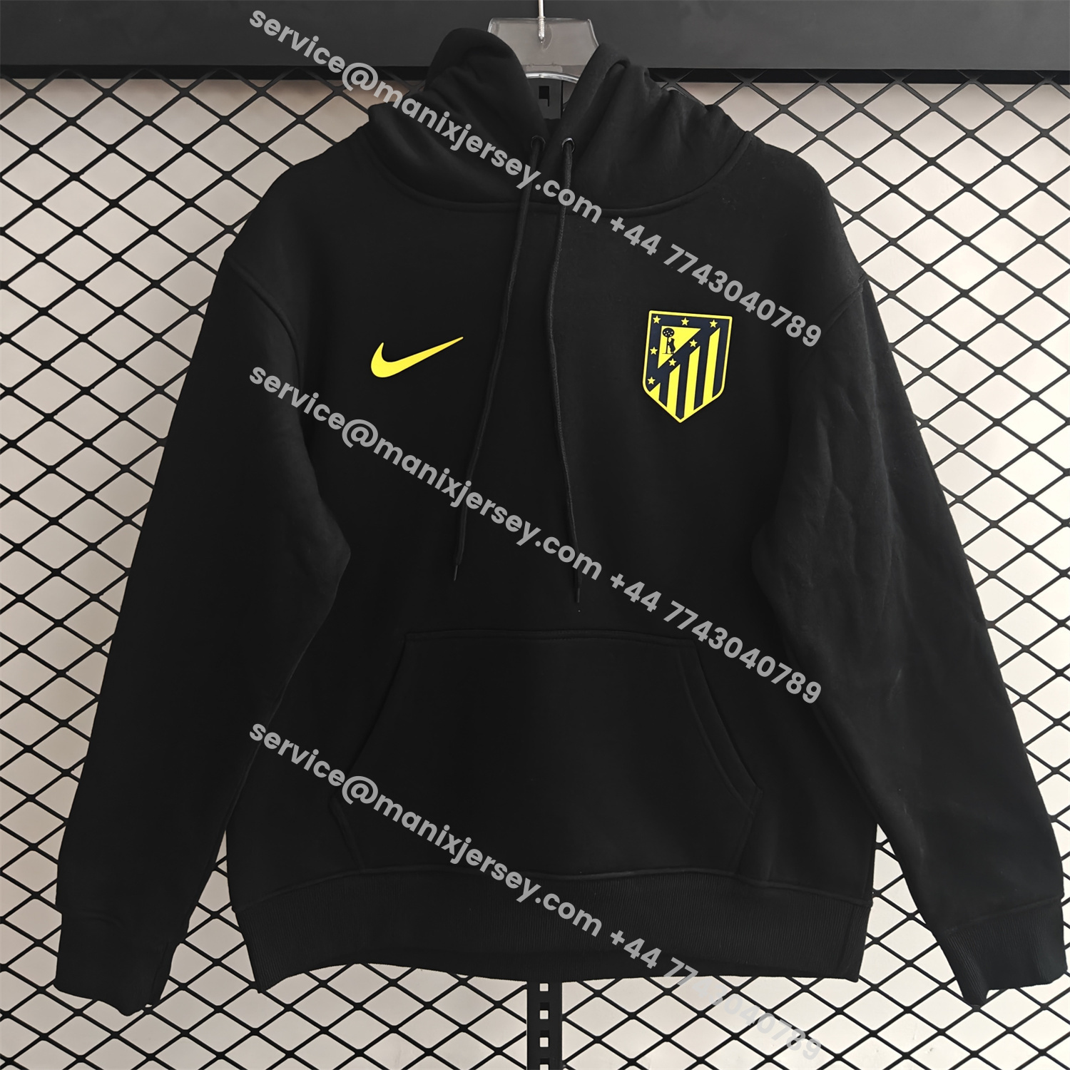 ManixJersey.com | Atletico Madrid 25-26 Originals Terrace Icon Unisex Pullover Hoodie -Customize Name, Number and Patch | Worldwide Shipping