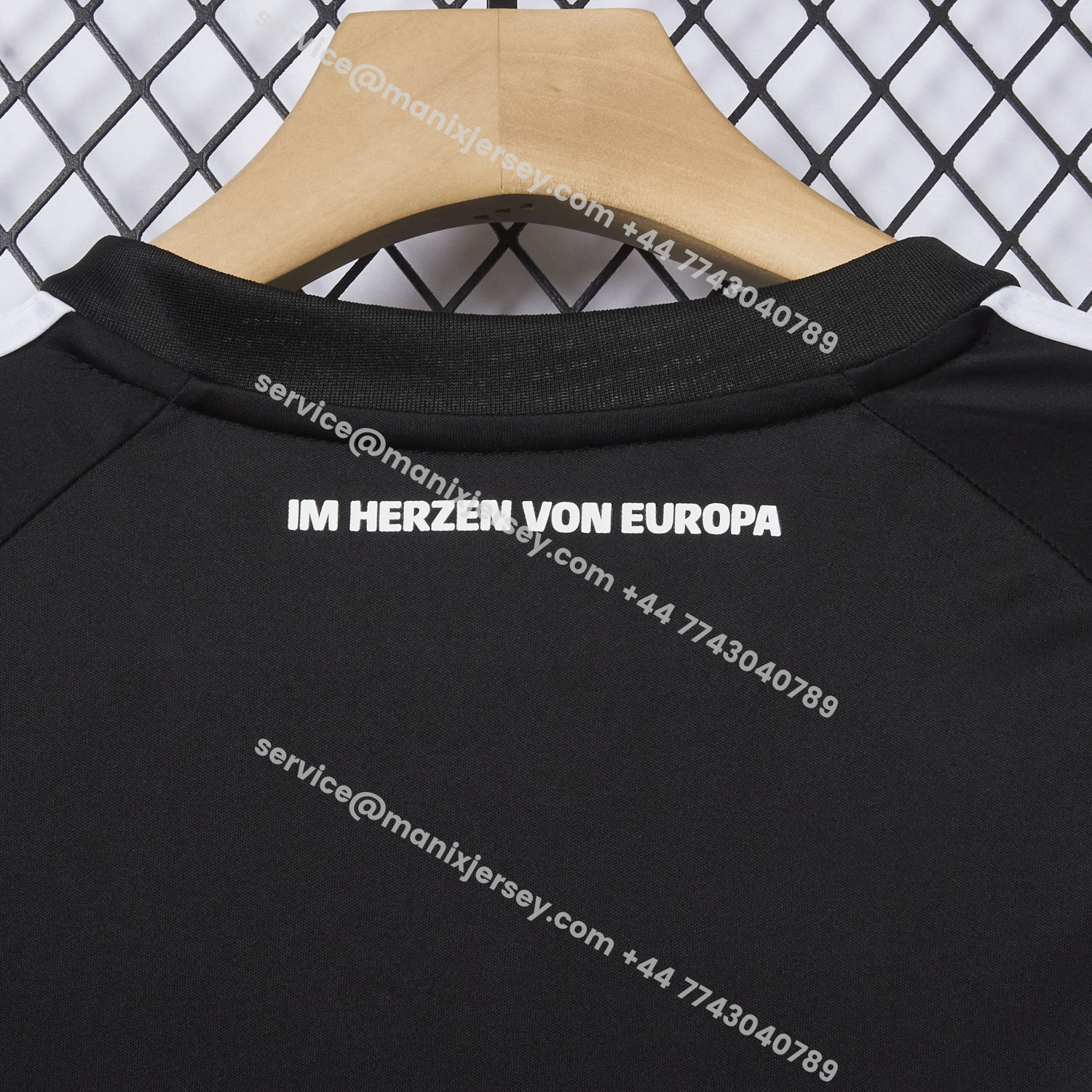 ManixJersey.com | Frankfurt 25-26 European Home Black Jersey - Fans Version -Customize Name, Number and Patch | Worldwide Shipping