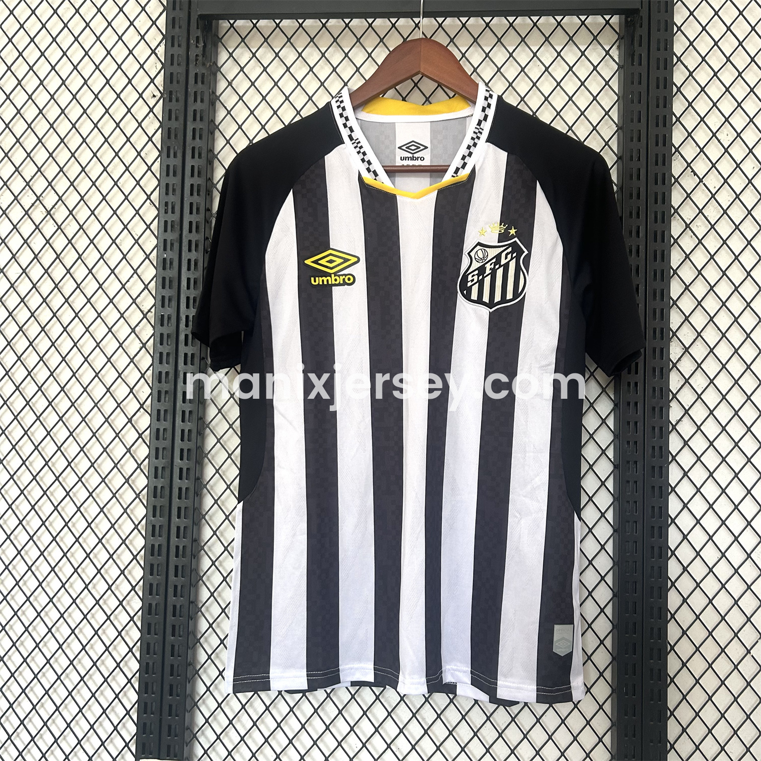 ManixJersey.com | Santos 25-26 Away Unsponsored Jersey - Fans Version -Customize Name, Number and Patch | Worldwide Shipping