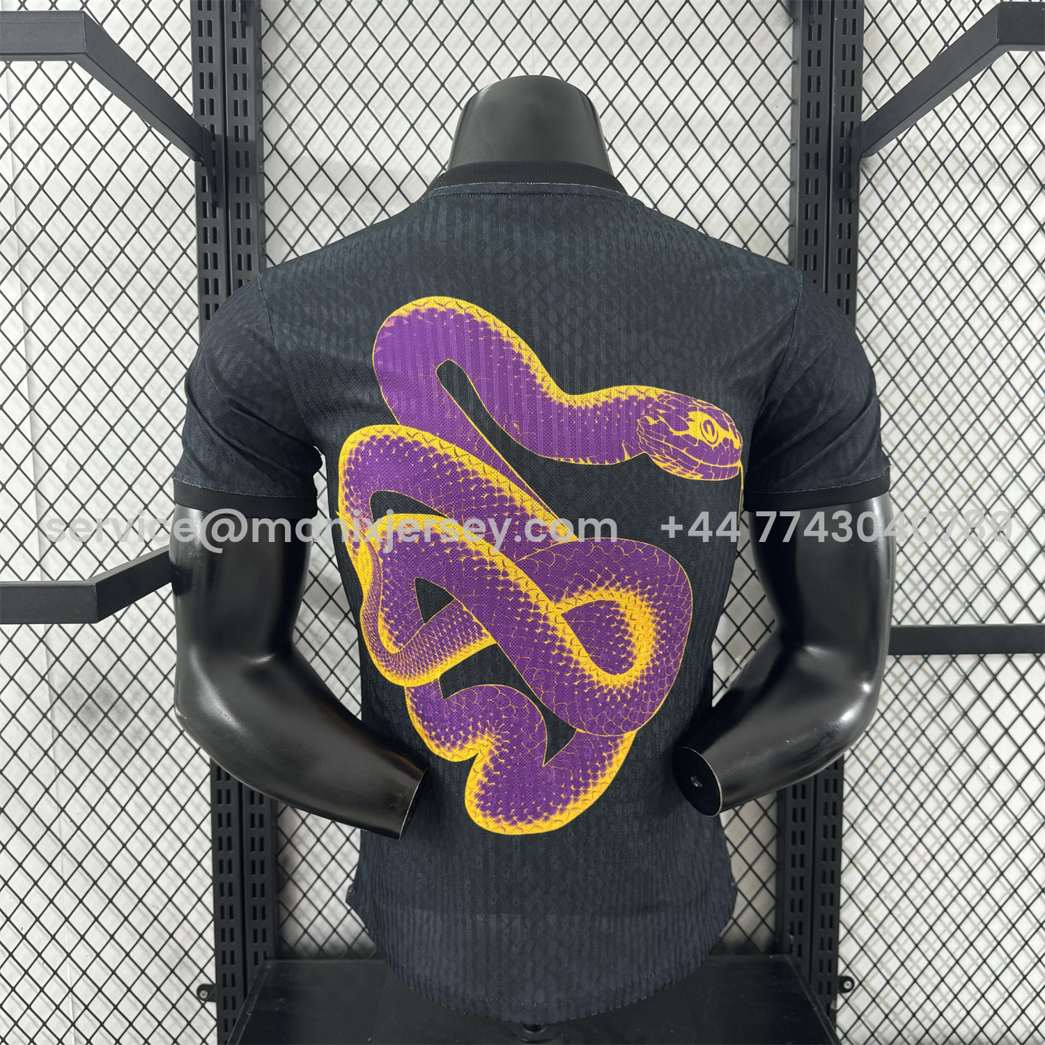 ManixJersey.com | Barcelona 25-26 Purple Mamba Snake Black Special Jersey - Player Version -Customize Name, Number and Patch | Worldwide Shipping