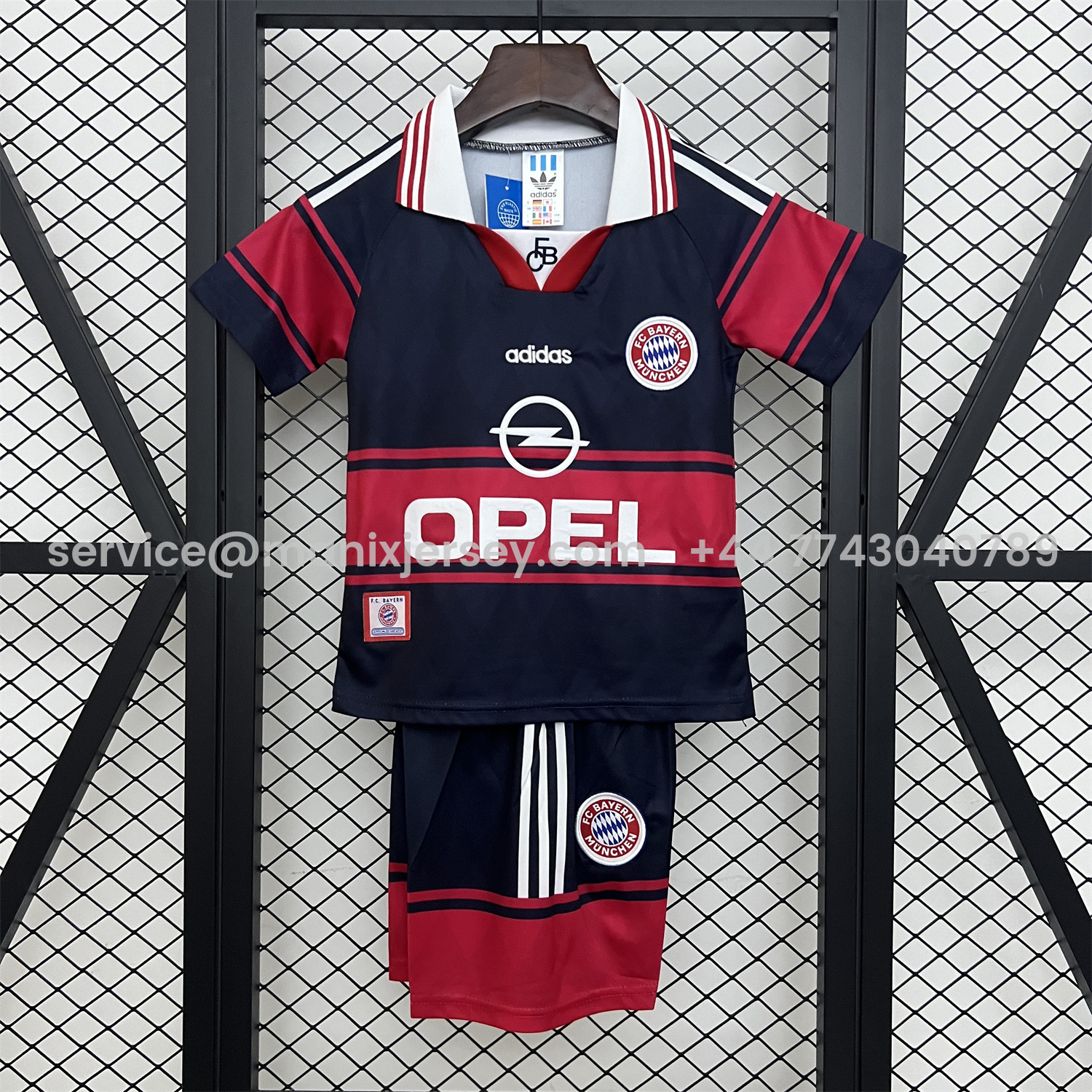 ManixJersey.com | Retro Bayern Munich 1997-99 Home Kids Kit -Customize Name, Number and Patch | Worldwide Shipping