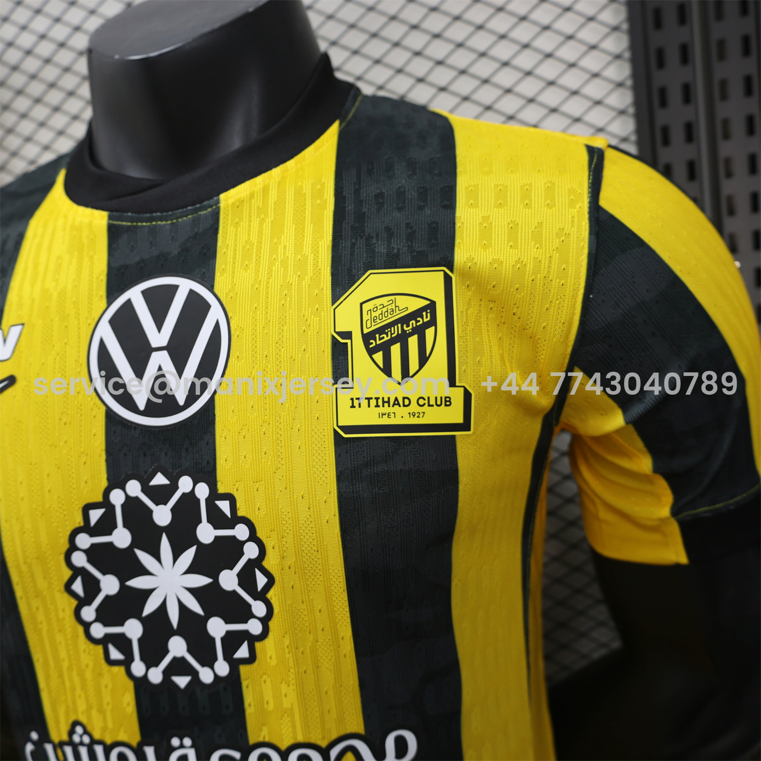 ManixJersey.com | Al Ittihad Jeddah United 25-26 Home Jersey - Player Version -Customize Name, Number and Patch | Worldwide Shipping
