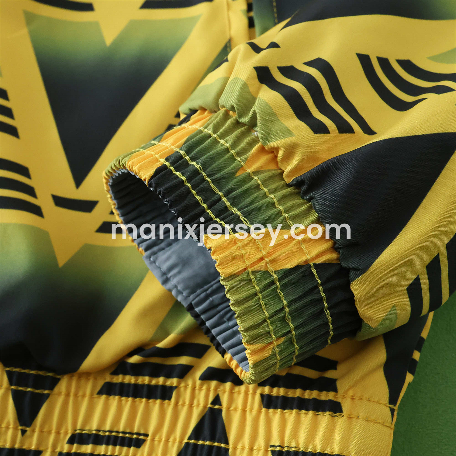 ManixJersey.com | Retro Arsenal 1991-93 Away Double Sided Reversible Windbreaker - Yellow & Grey -Customize Name, Number and Patch | Worldwide Shipping