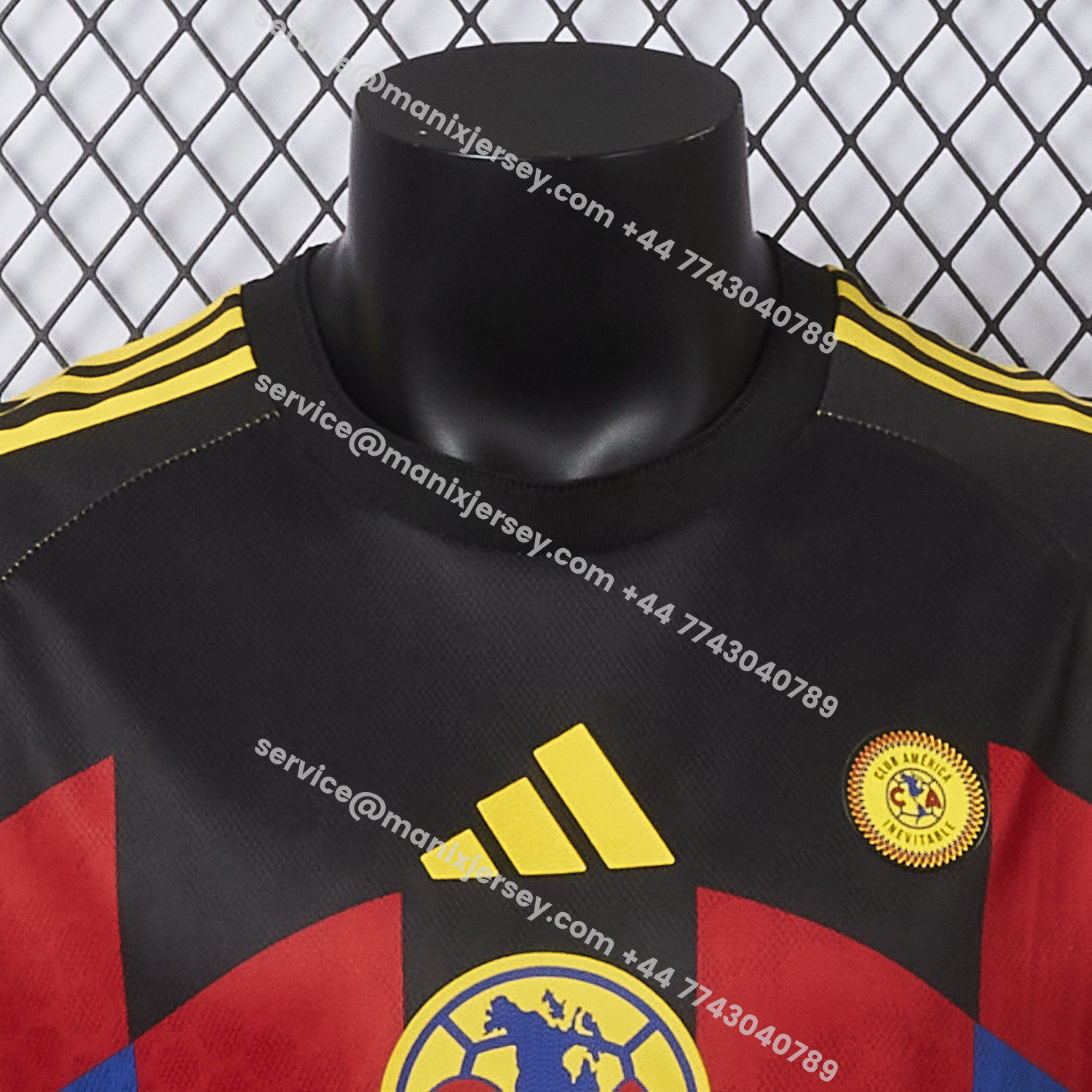 ManixJersey.com | 【Three-color Font】Club América 25-26 Home Yellow Jersey - Player Version -Customize Name, Number and Patch | Worldwide Shipping