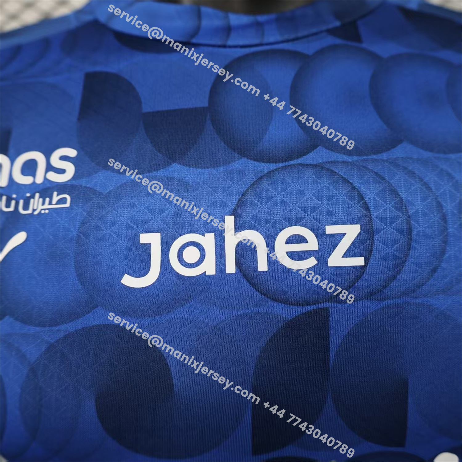 ManixJersey.com | Al Hilal Riyadh Crescent 25-26 Pre-Match Training Blue Jersey - Player Version -Customize Name, Number and Patch | Worldwide Shipping