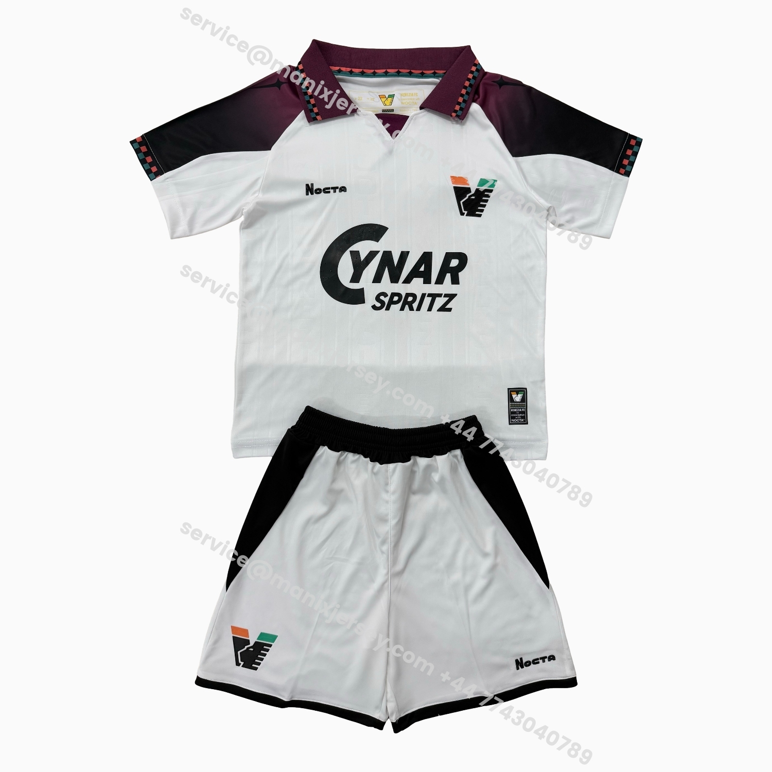 ManixJersey.com | Venezia FC 25-26 Away Men's Adult Jersey Set - Fans Version -Customize Name, Number and Patch | Worldwide Shipping