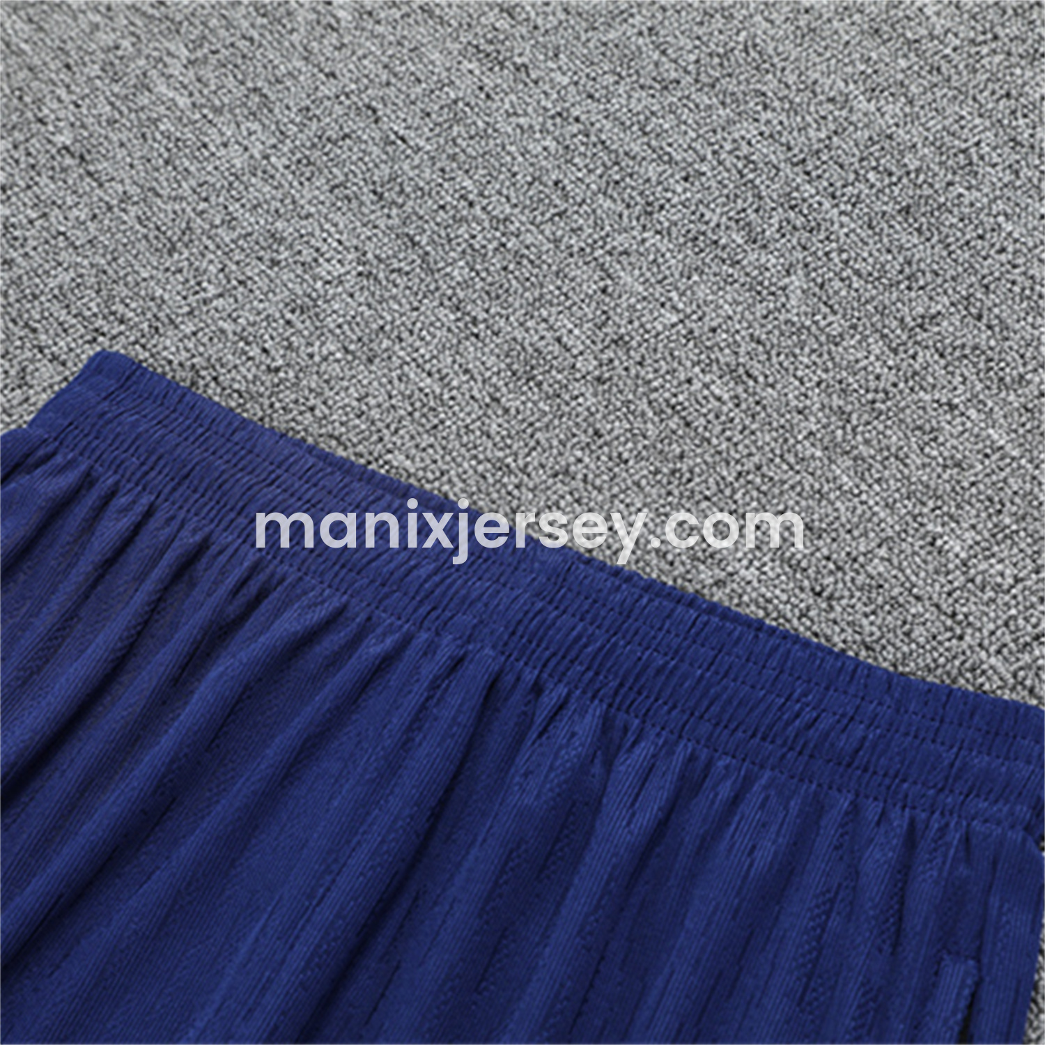 ManixJersey.com | Paris Saint-Germain PSG 25-26 Kid Long Sleeves Training Set - Royal Blue Gray Sleeves Top & Royal Blue Pants -Customize Name, Number and Patch | Worldwide Shipping