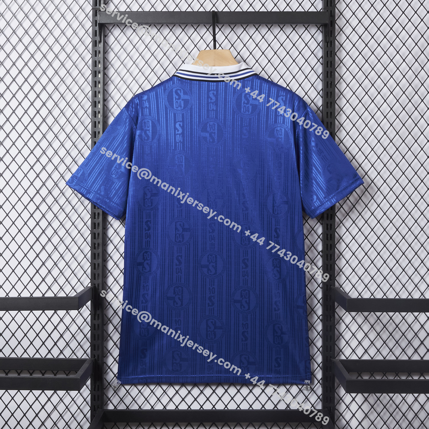 ManixJersey.com | Retro Schalke 04 1996-97 Home Jersey -Customize Name, Number and Patch | Worldwide Shipping