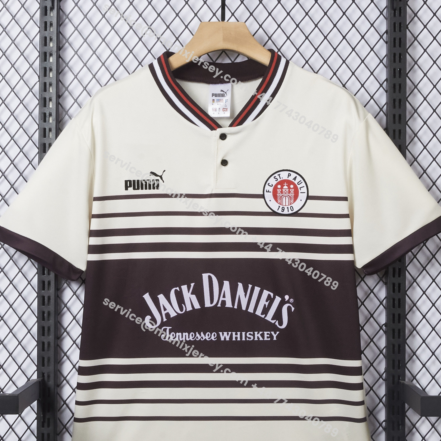 ManixJersey.com | Retro St. Pauli 1997-98 Home Jersey -Customize Name, Number and Patch | Worldwide Shipping