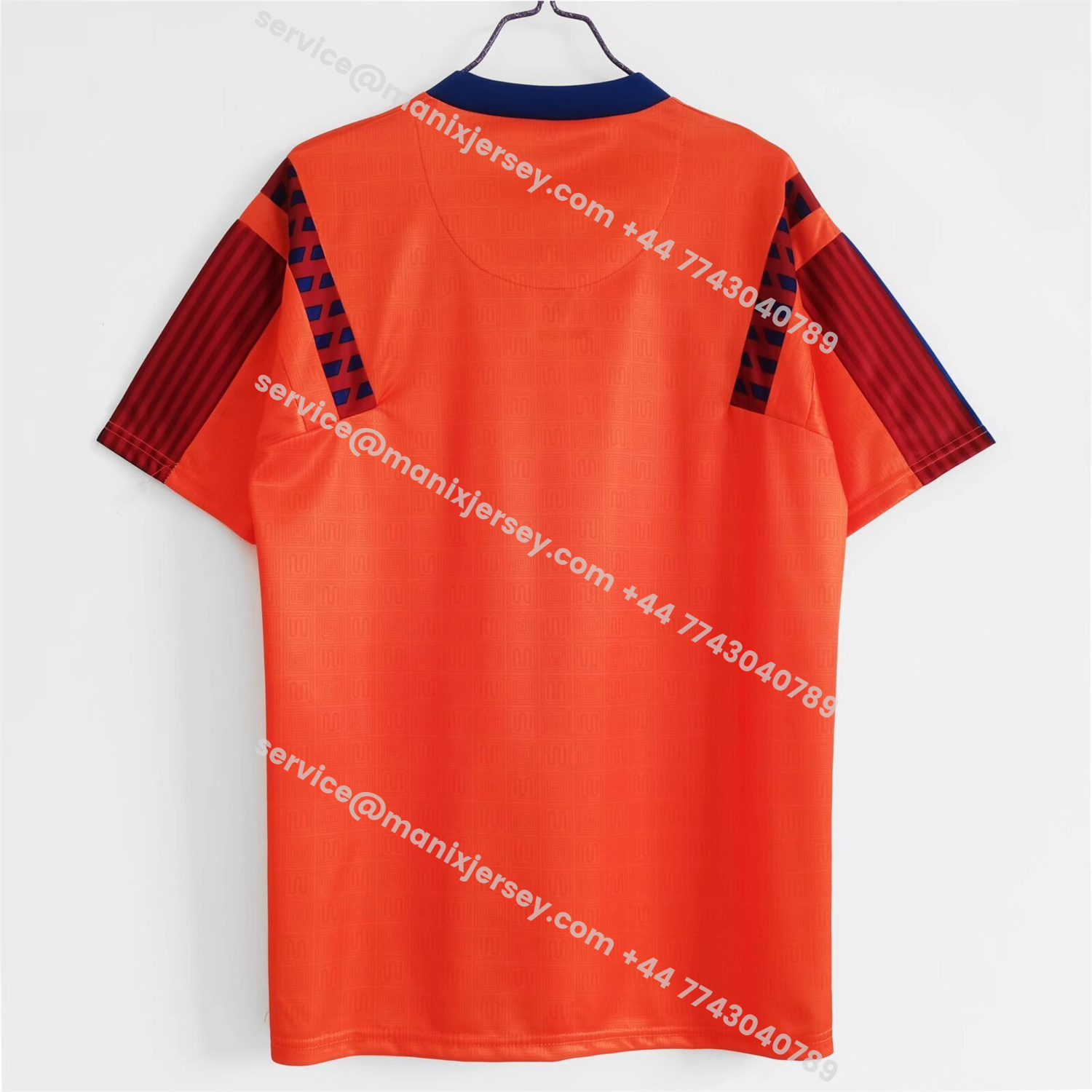 ManixJersey.com | Retro Barcelona 1991-92 Away Orange Jersey -Customize Name, Number and Patch | Worldwide Shipping