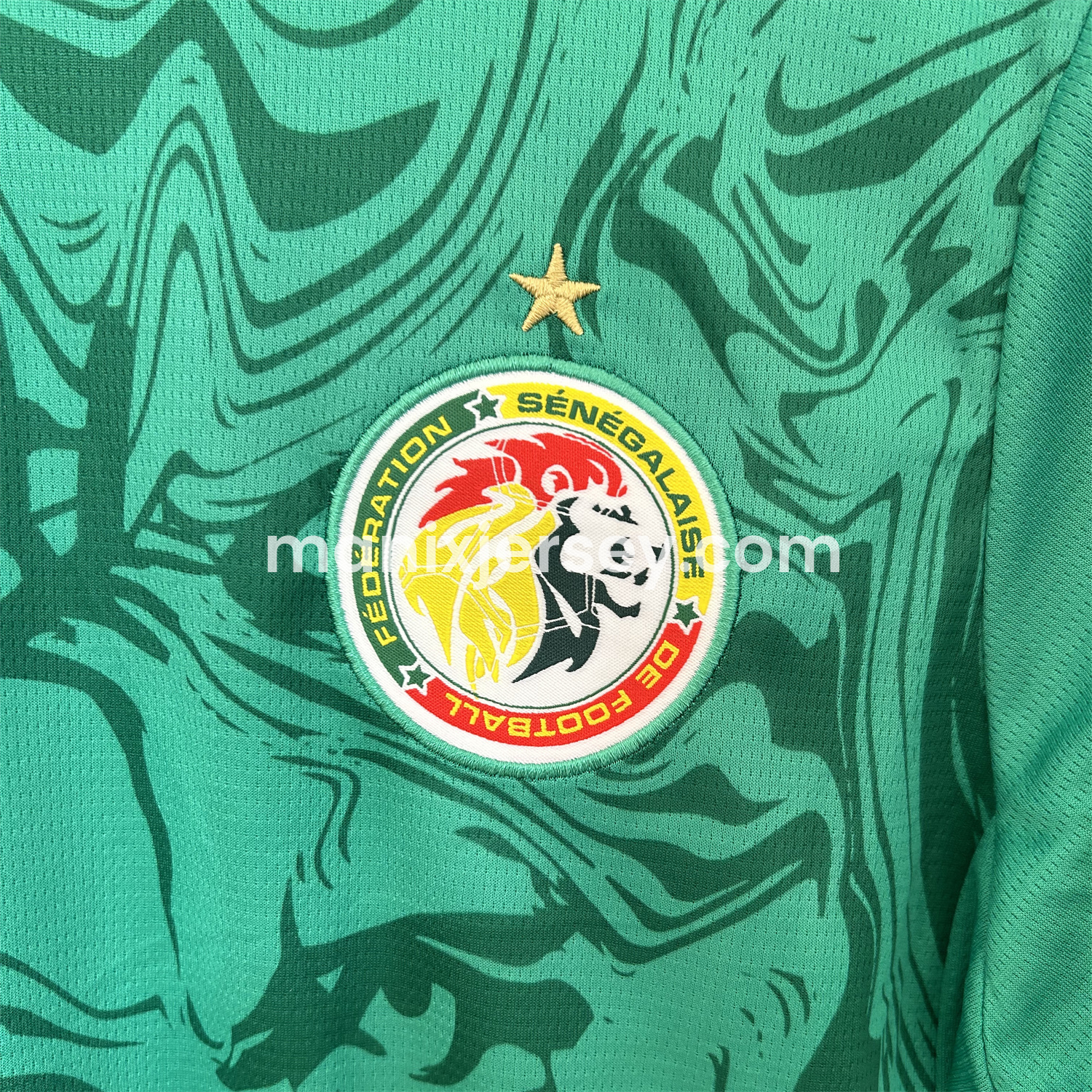 ManixJersey.com | Senegal 25-26 Away Green Jersey - Fans Version -Customize Name, Number and Patch | Worldwide Shipping